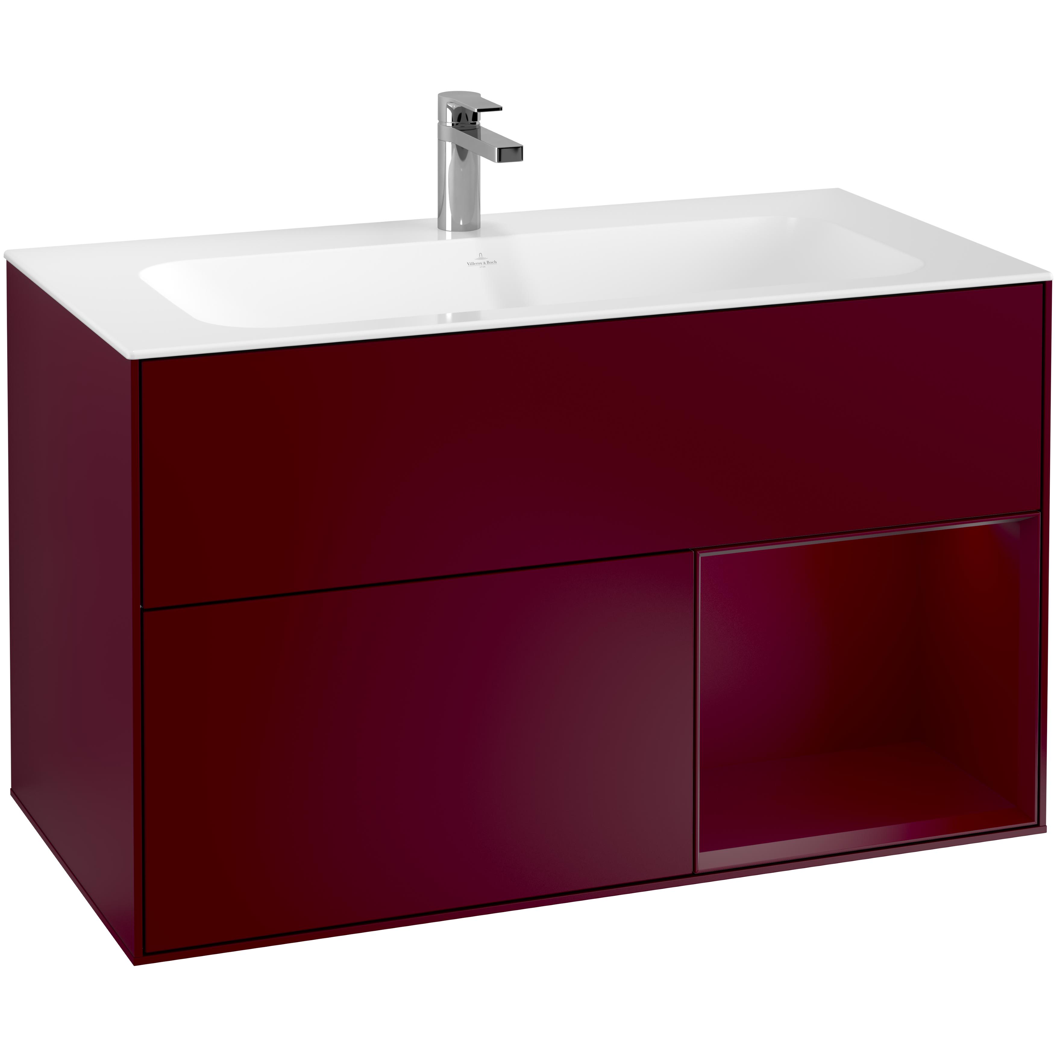 Tvättställsskåp Villeroy & Boch Finion med 2 Lådor och Hylla för Inbyggt Tvättställ