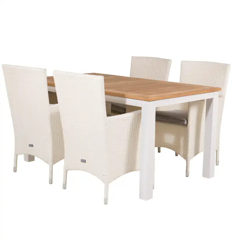Matgrupp Venture Home Perla 152/210 med 4 Milwa Stolar