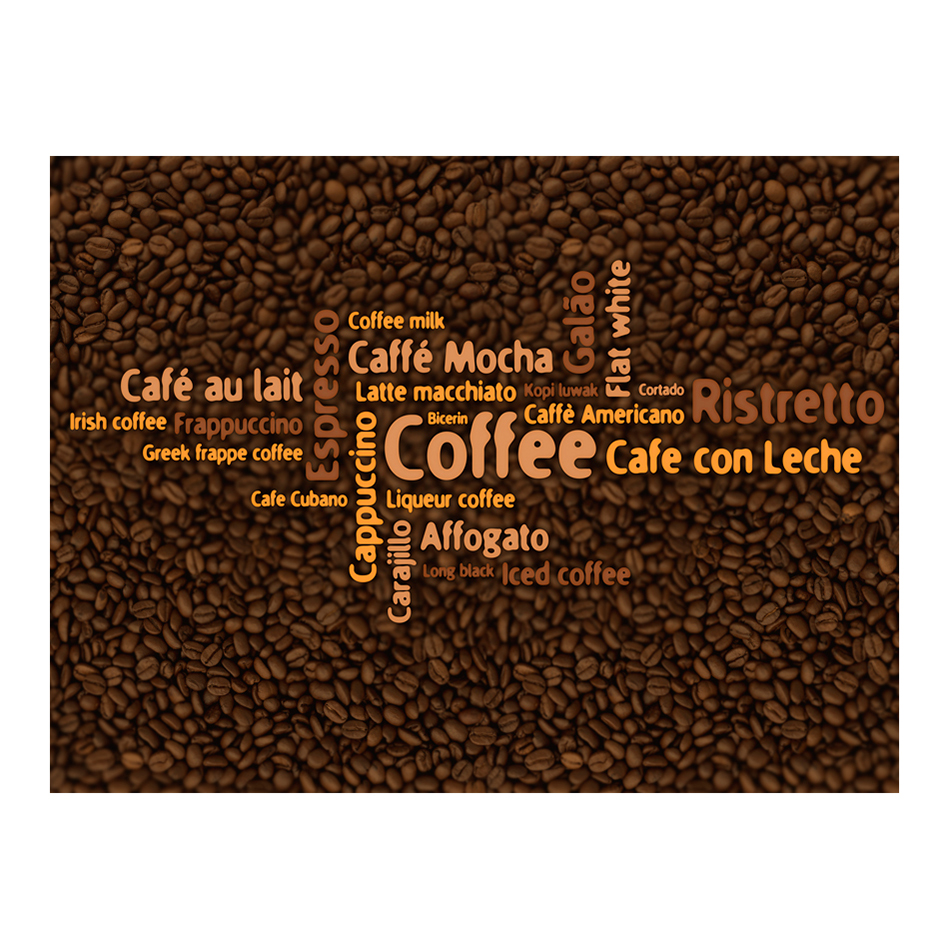 Fototapet Arkiio Latte, Espresso, Cappucino...