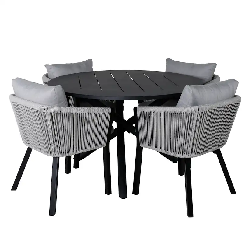 Matgrupp Venture Home Alma med 4 Virya Stolar