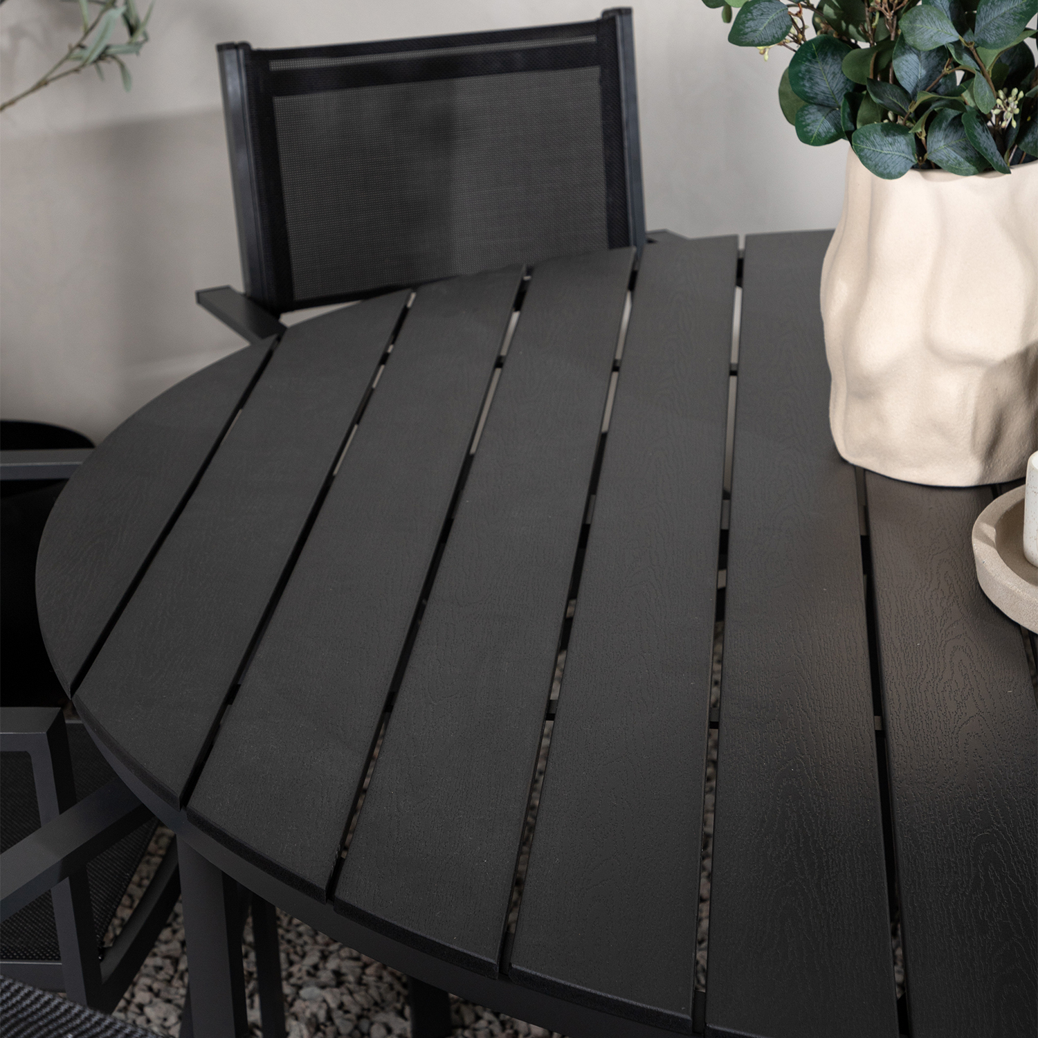 Matgrupp Venture Home Break Ø150 med 6 Copacabana Stapelstolar