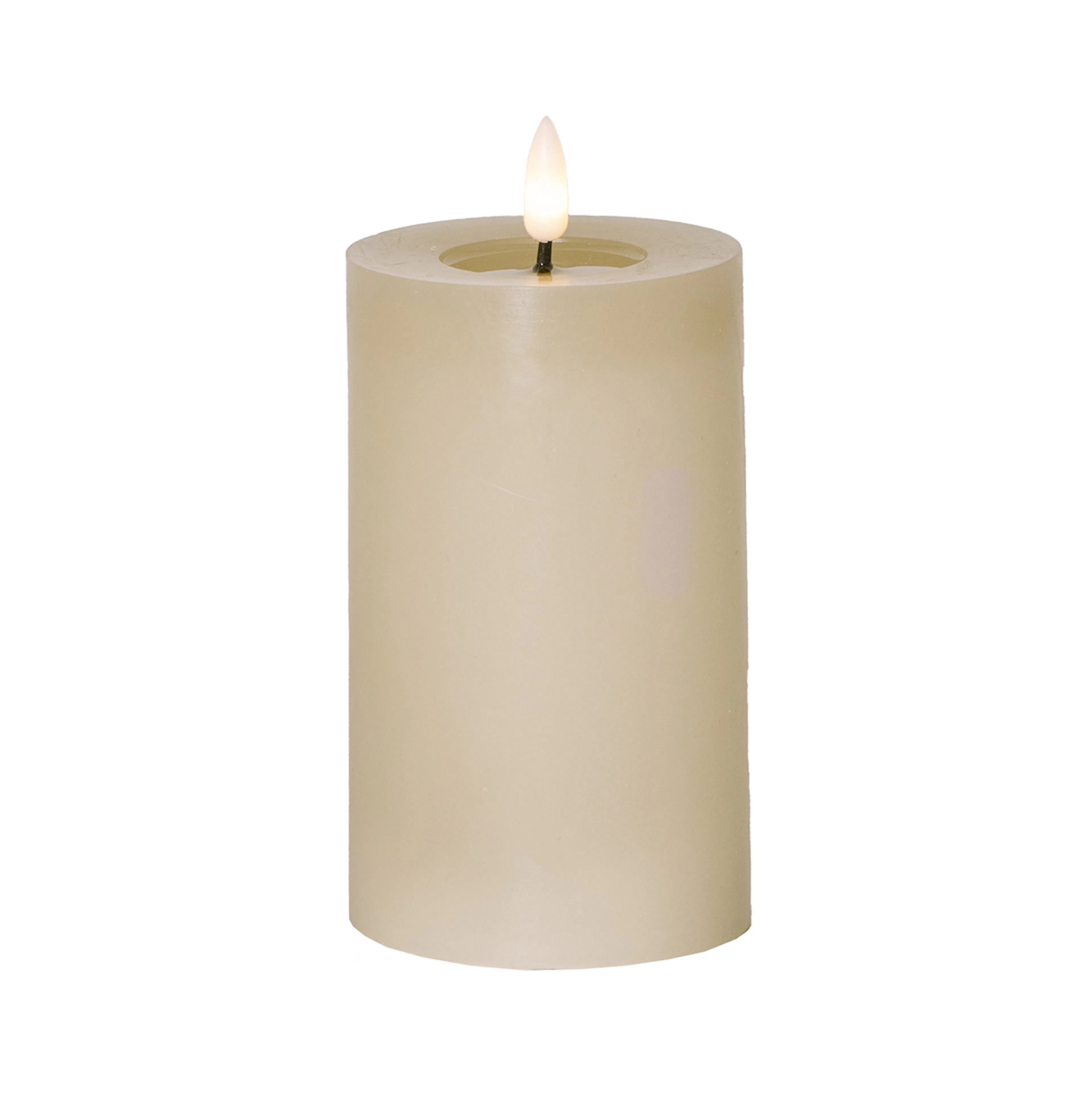 LEDBlockljus Flamme Flow 15 cm Beige Beige