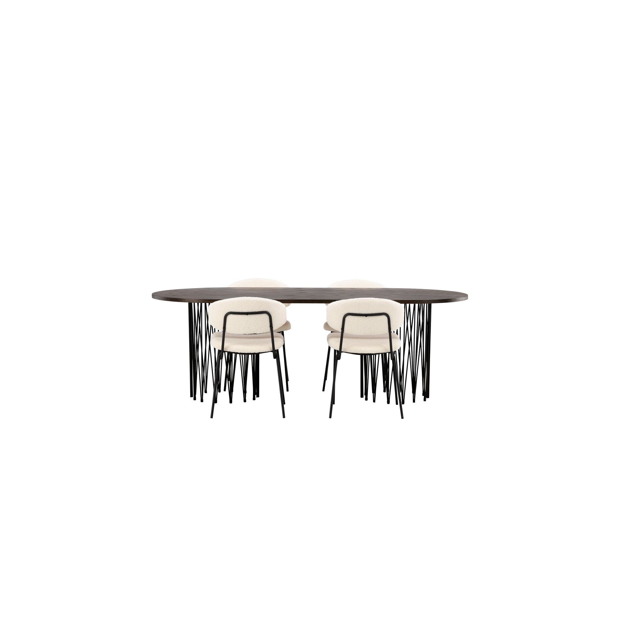 Matgrupp furniture/fashion Stone med 4 Chico Stolar