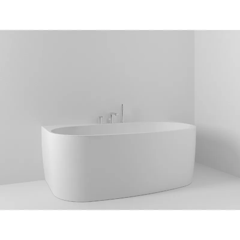 Badkar Svedbergs Lule Lucite 1580 mm med Blandare