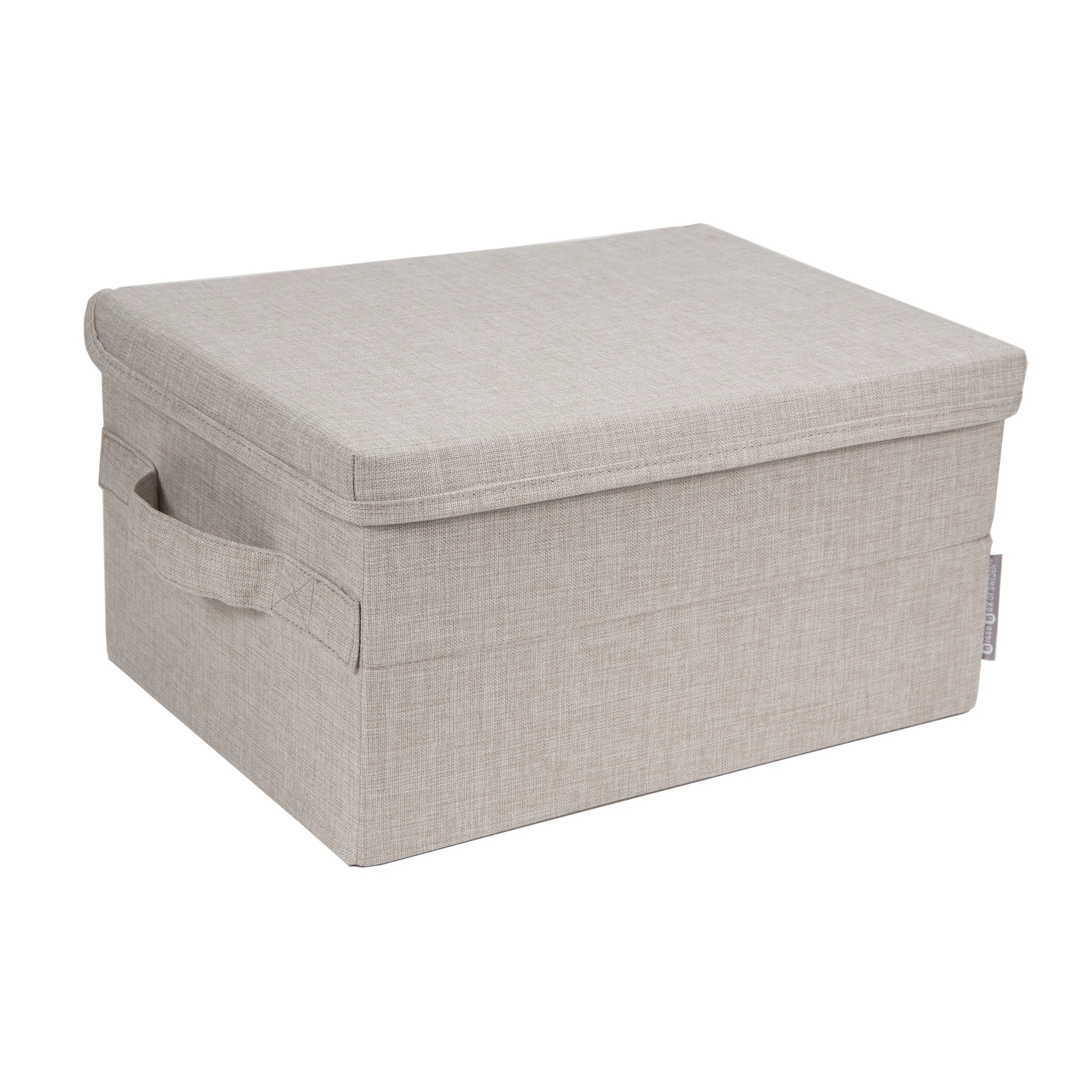 Box storage small beige Beige, Liten