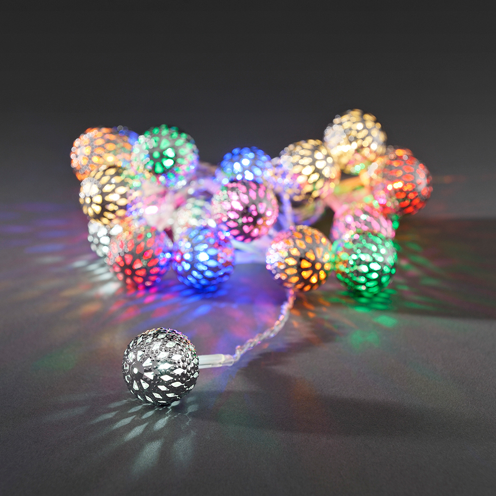 Ljusslinga Gnosjö Konstsmide Metallbollar 21