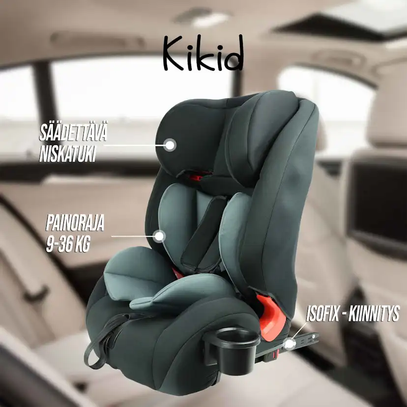 Bilbarnstol Kikid ISOFIX 9-36 kg