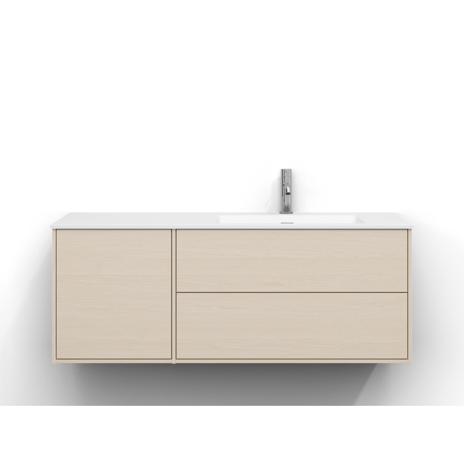 Tvättställsskåp Svedbergs Epos 120x45 med 2+1 Lådor
