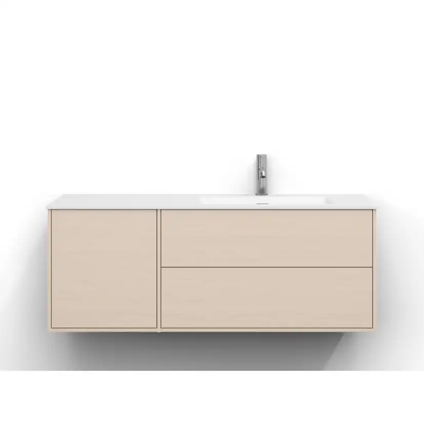 Tvättställsskåp Svedbergs Epos 120x45 med 2+1 Lådor