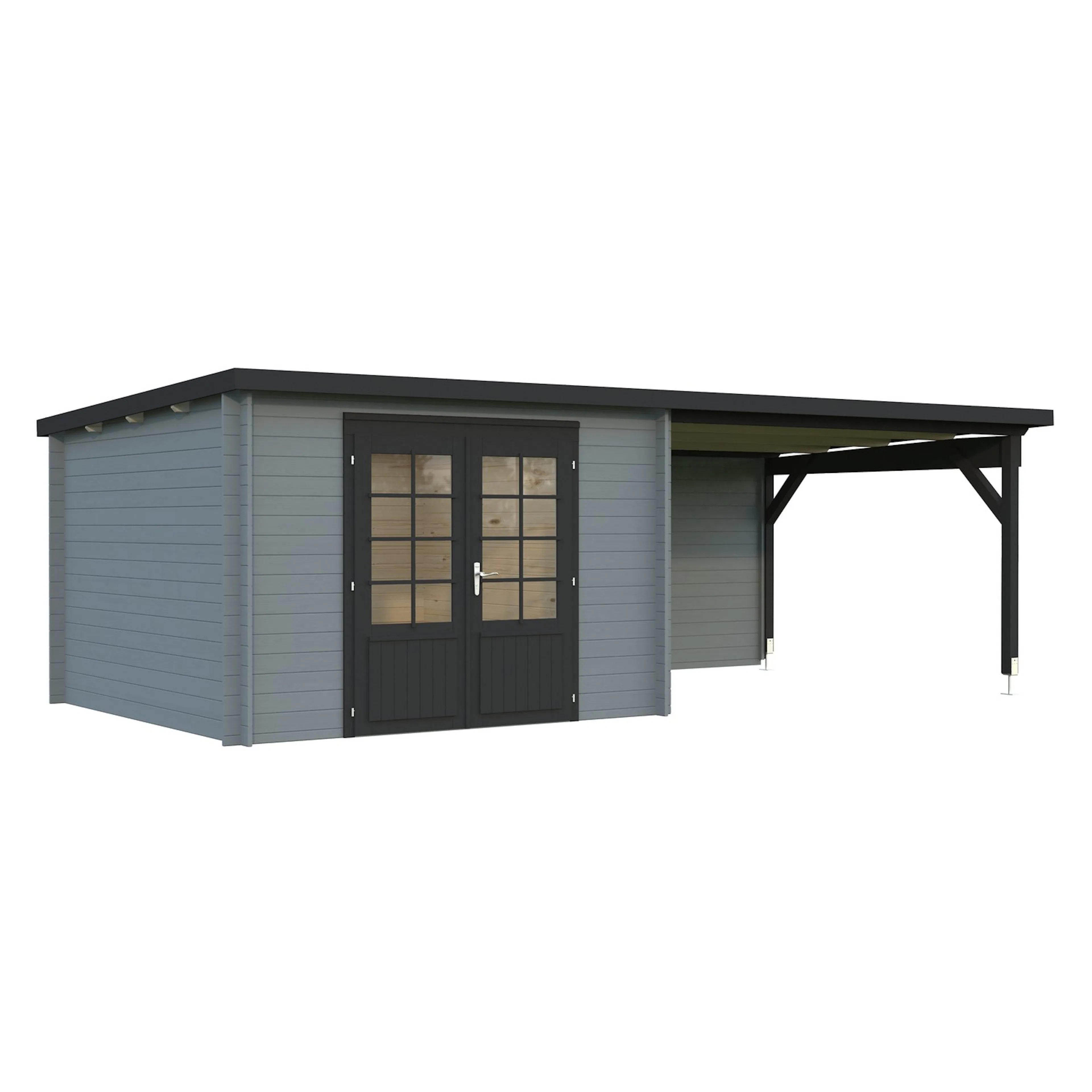 Ella 8,7+10,0 m2 PNT7042A2 Ljusgrå/Antracit