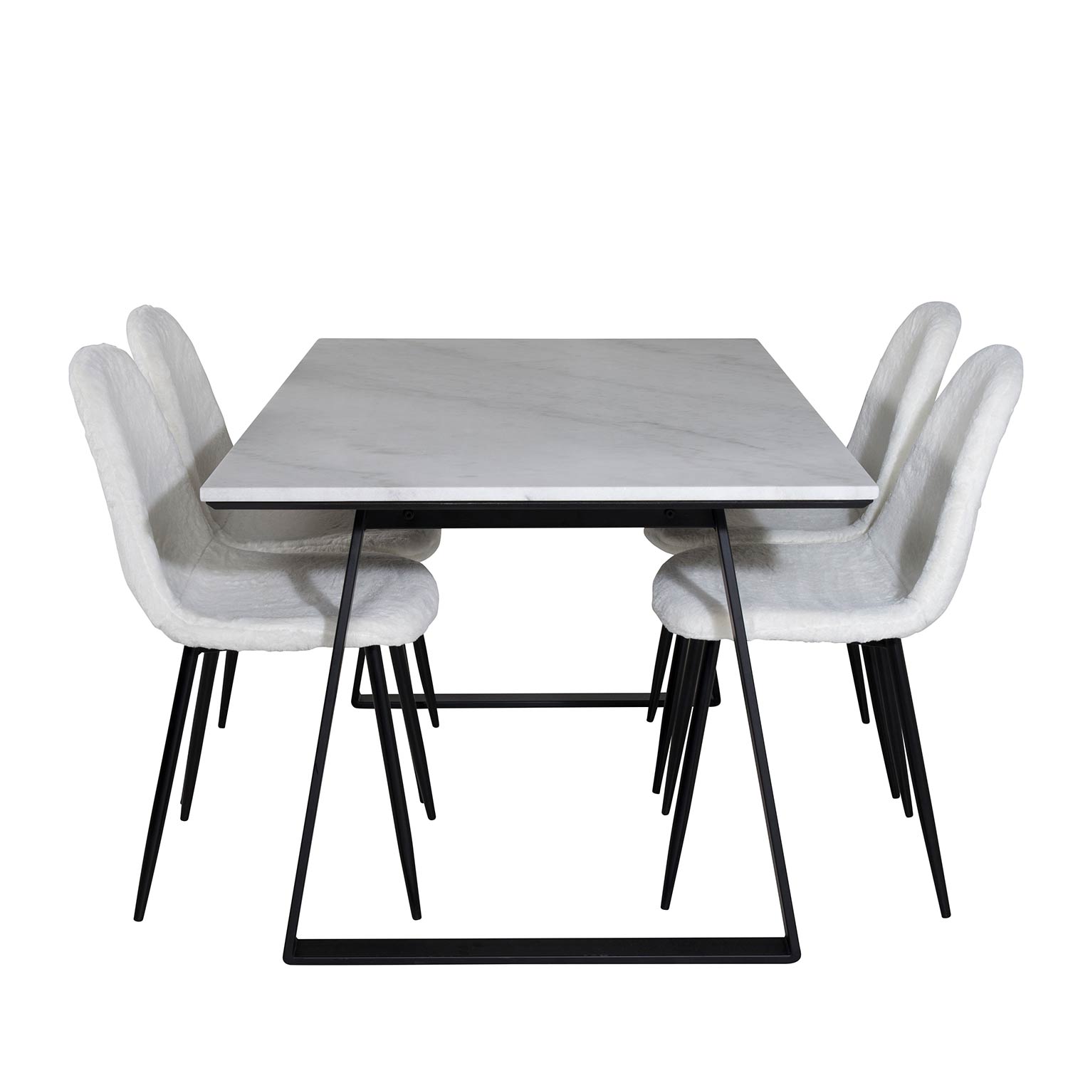 Matgrupp Venture Home Estelle 140 med 4 Pooya Stolar