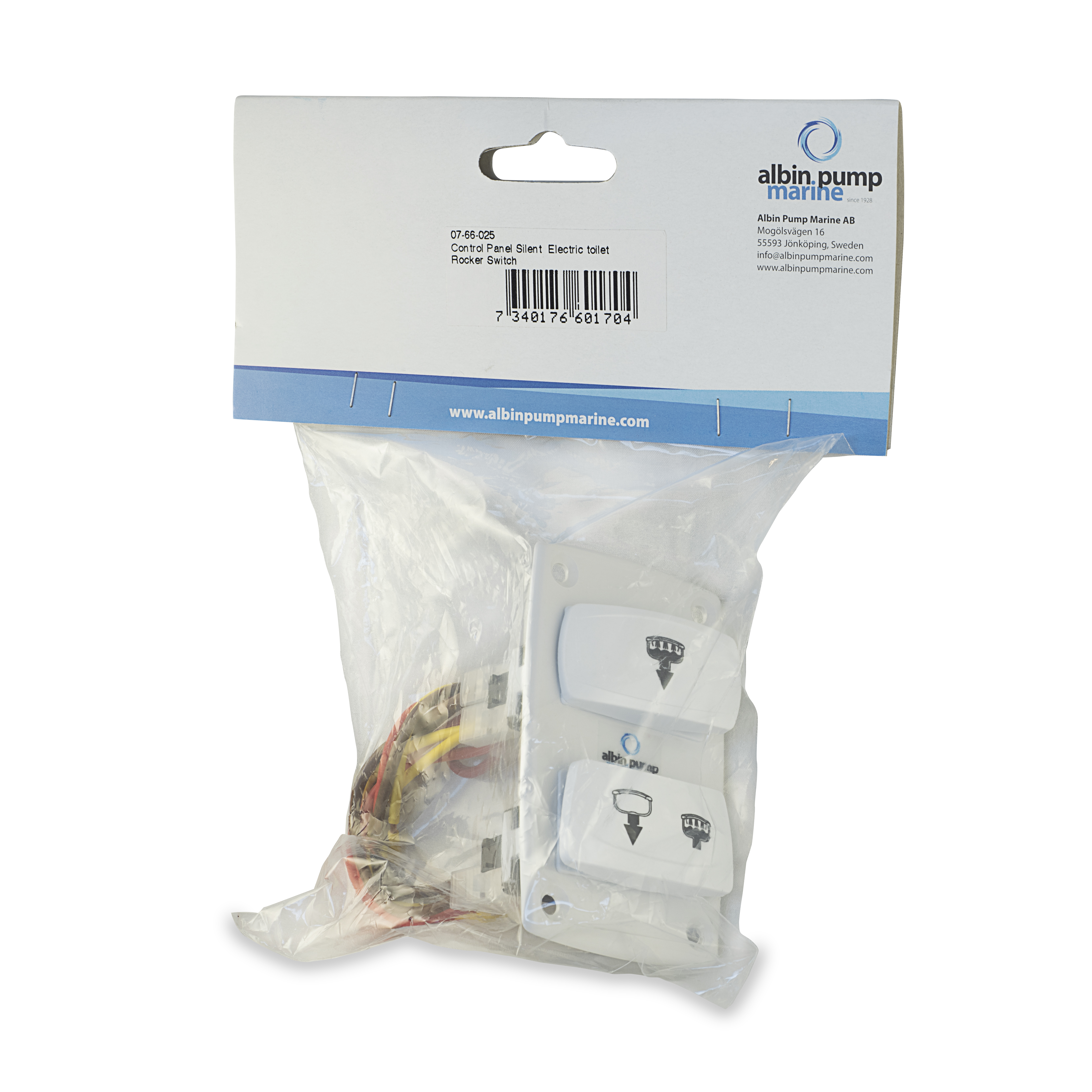 Kontrollpanel Albin Group Marine för Silent Elektrisk Toalett Rocker Switch