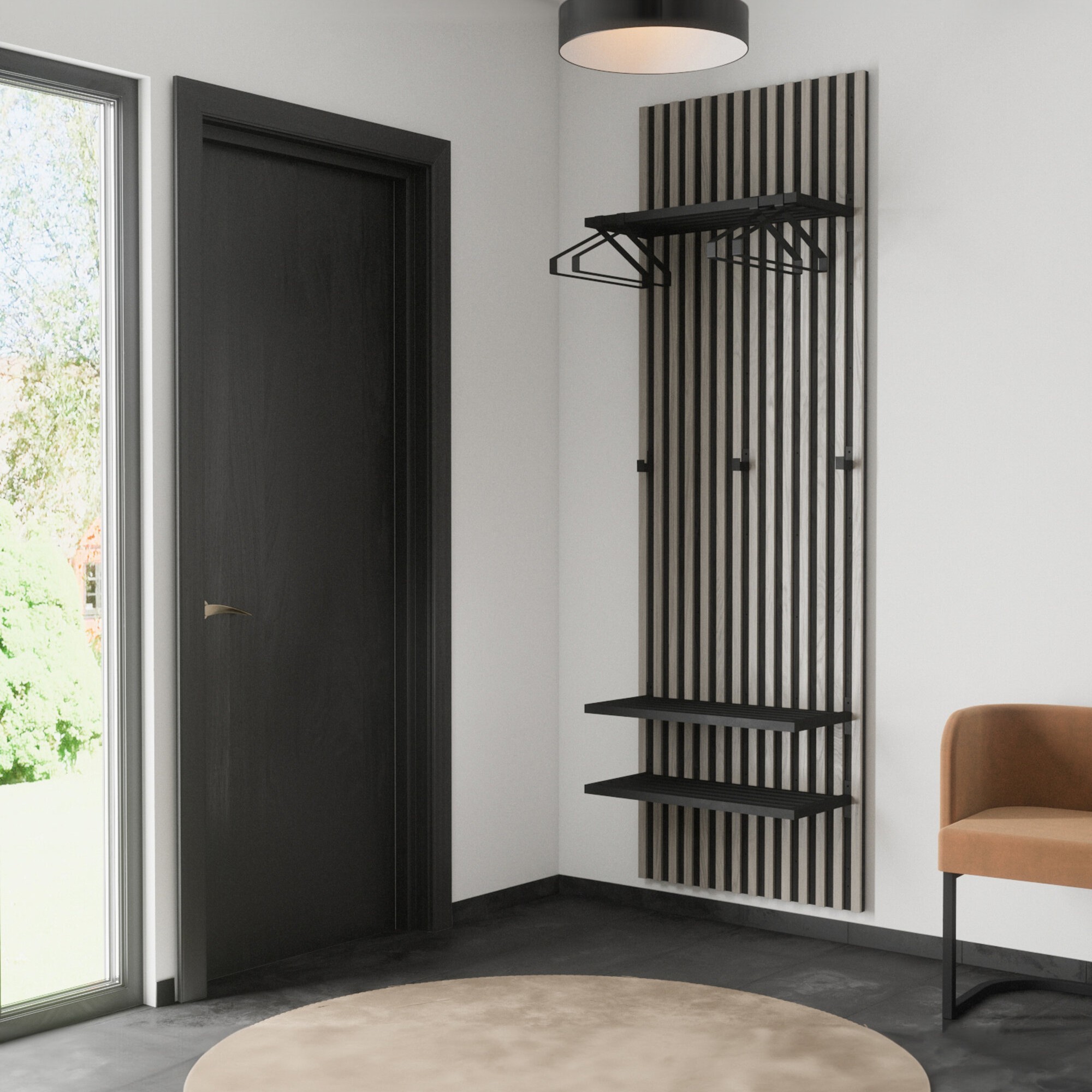 Galge Venture Home Nimes Klädhängare Svart Järn 43x18x2,5 cm