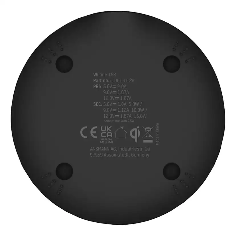 Trådlös Ansmann Laddare Portabel Smartphone