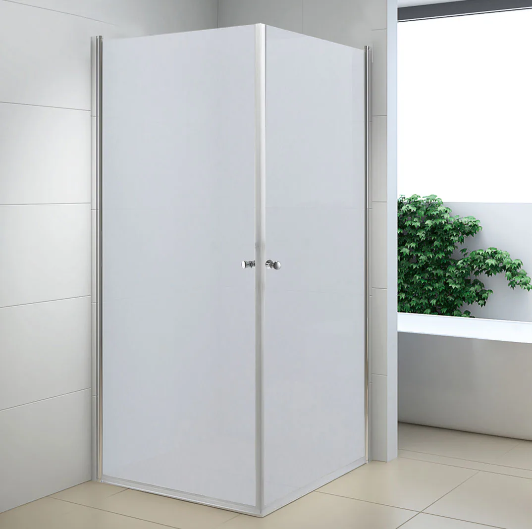 NORTIQ BRUSEAFSKÆRMNING - 90X90X190 FROST Frostat Glas