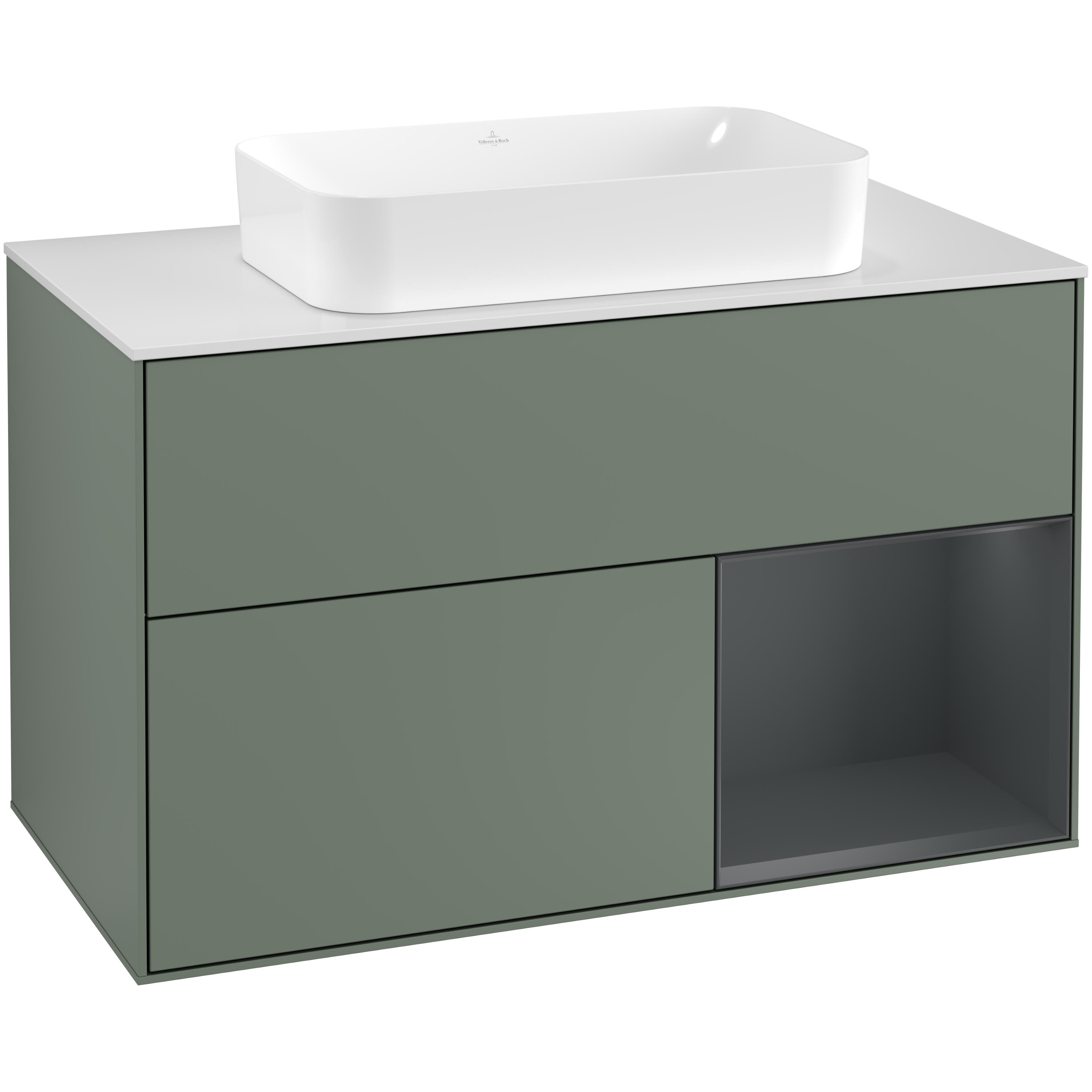 Tvättställsskåp Villeroy & Boch Finion med 2 Lådor Hylla och Bänkskiva för Fristående Tvättställ
