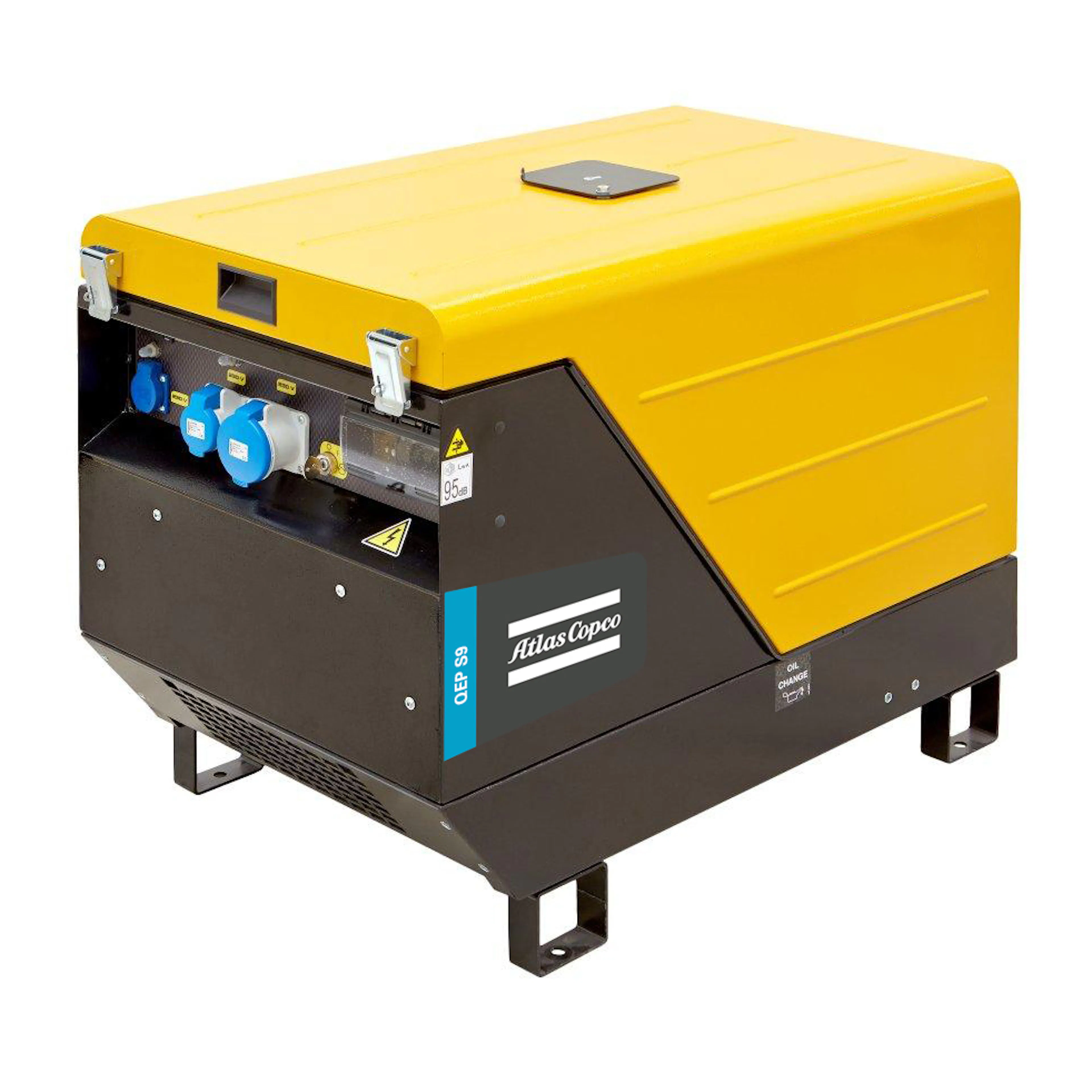 Elverk Atlas Copco QEPS14 Kondensator 11,9 kVA 230/400 V Ljudisolerad