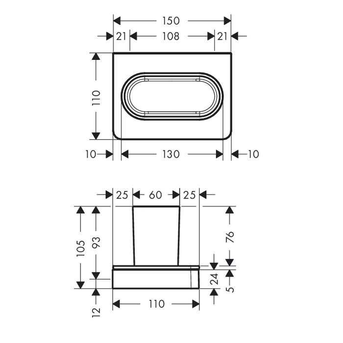 Tandborstmugg Axor Universal Accessories