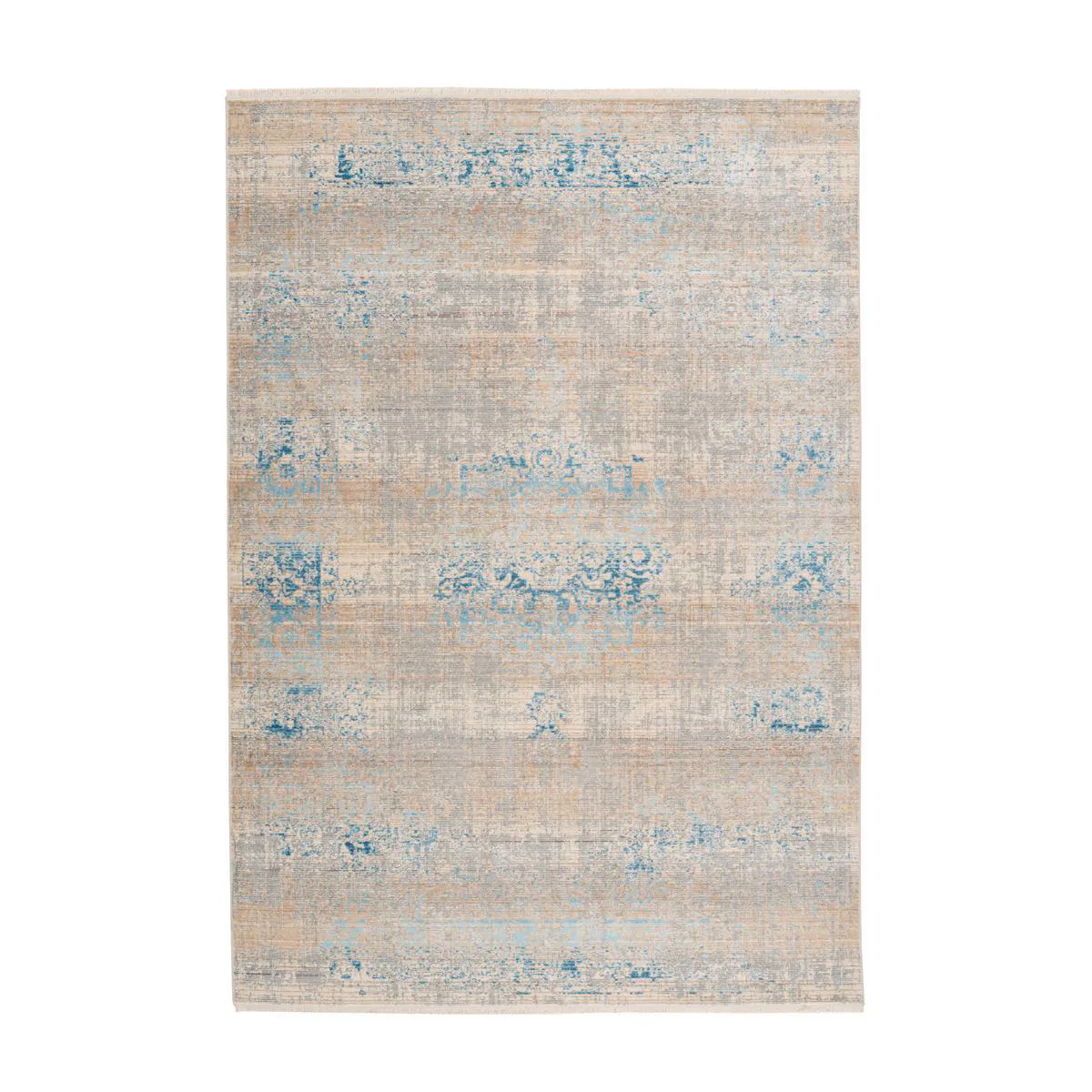 Flatvävd matta D-sign Gandeer Nez Grå/Turkos 200x290 cm