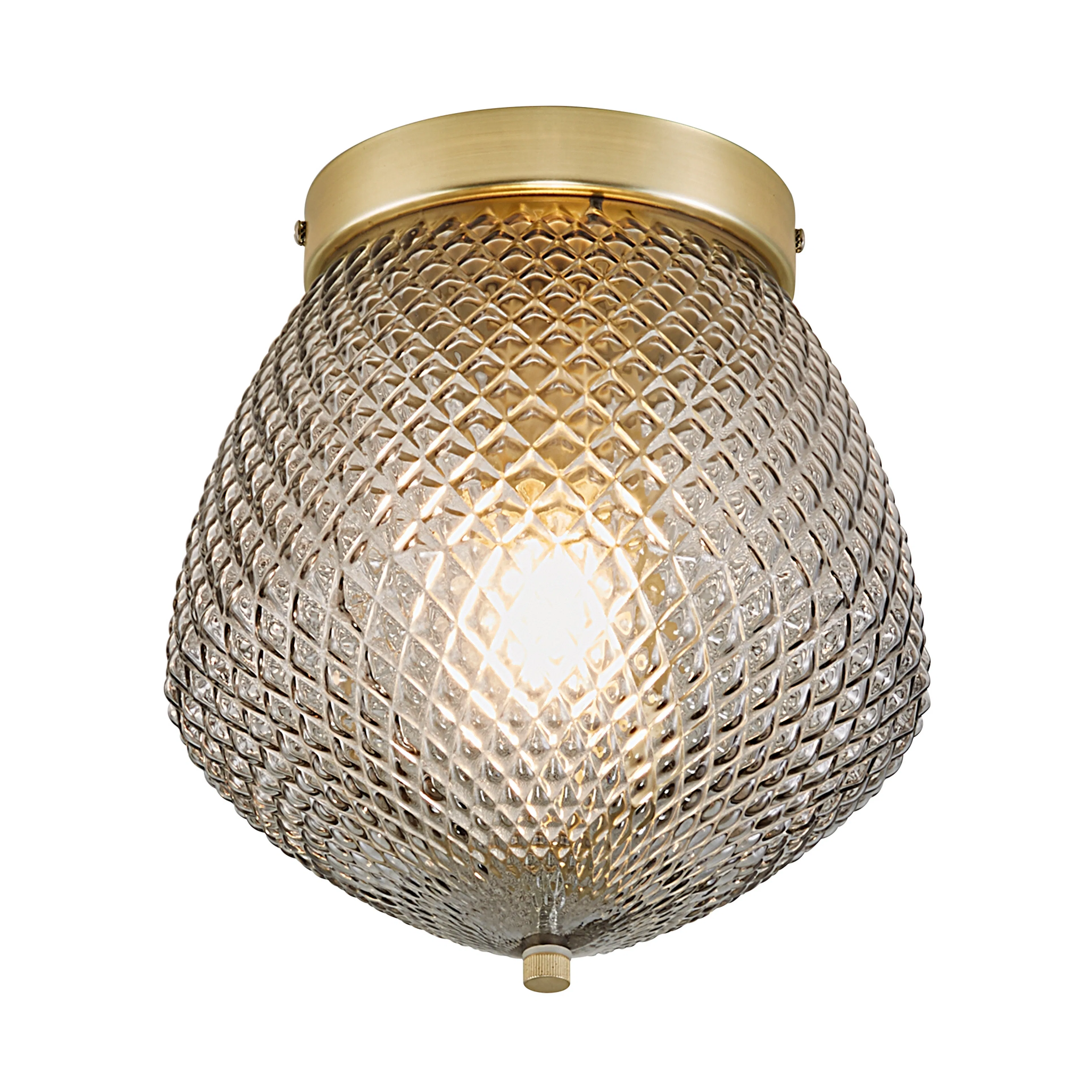 Takplafond Nordlux Orbiform Mässing & Rökfärgad Glas med Dimbar Funktion