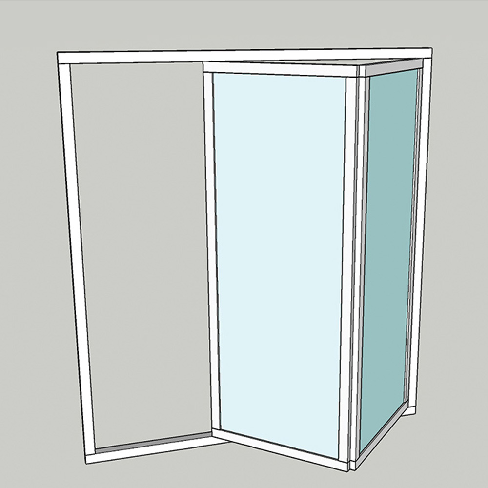 Vikparti Allvy Sunroom s75 3-Glas 2-Delad