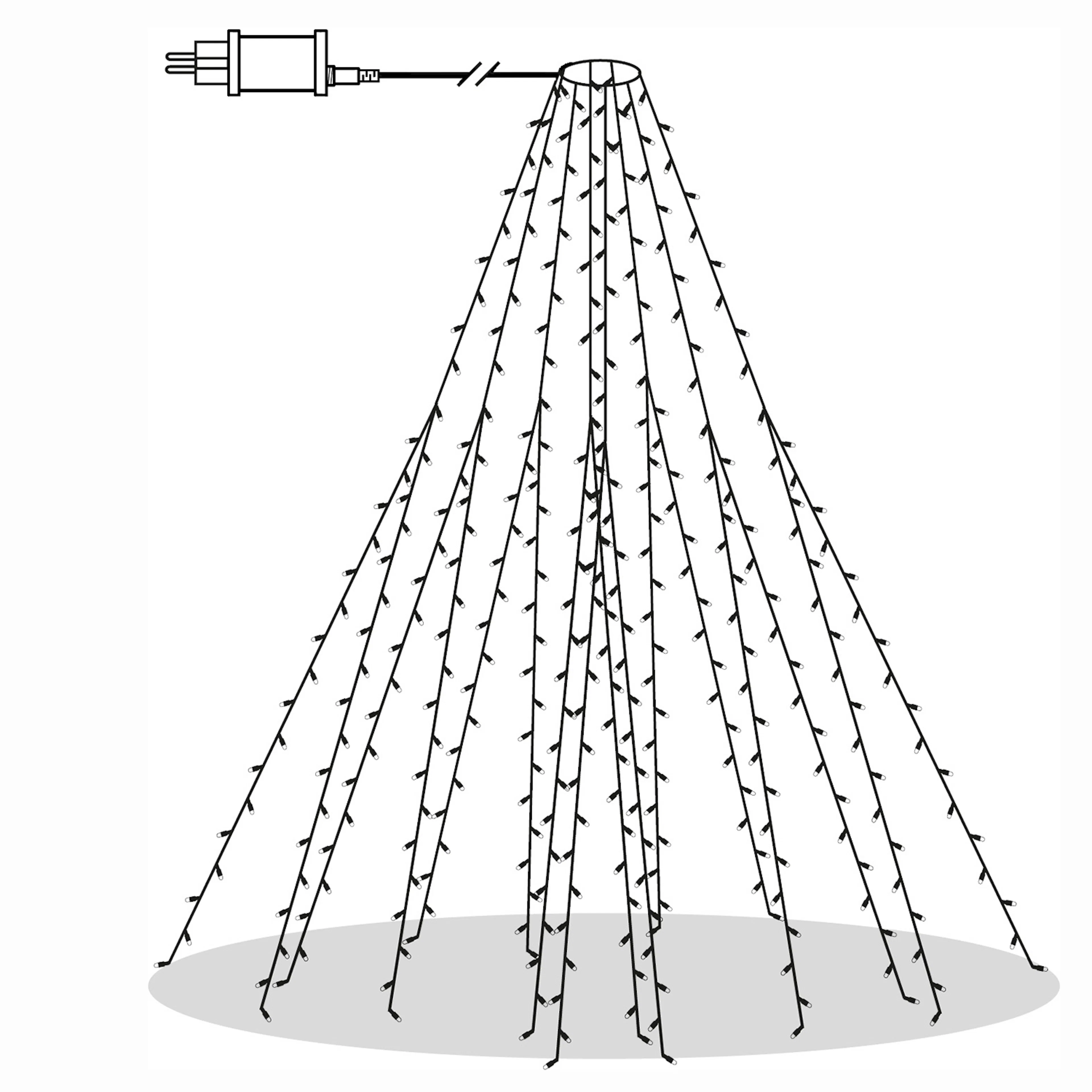 Julgransslinga Star Trading Shiny Warm White