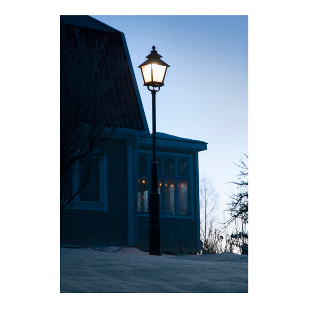 STOLPL. SLOTTSGÅRD STOR CU LED Socket: LED