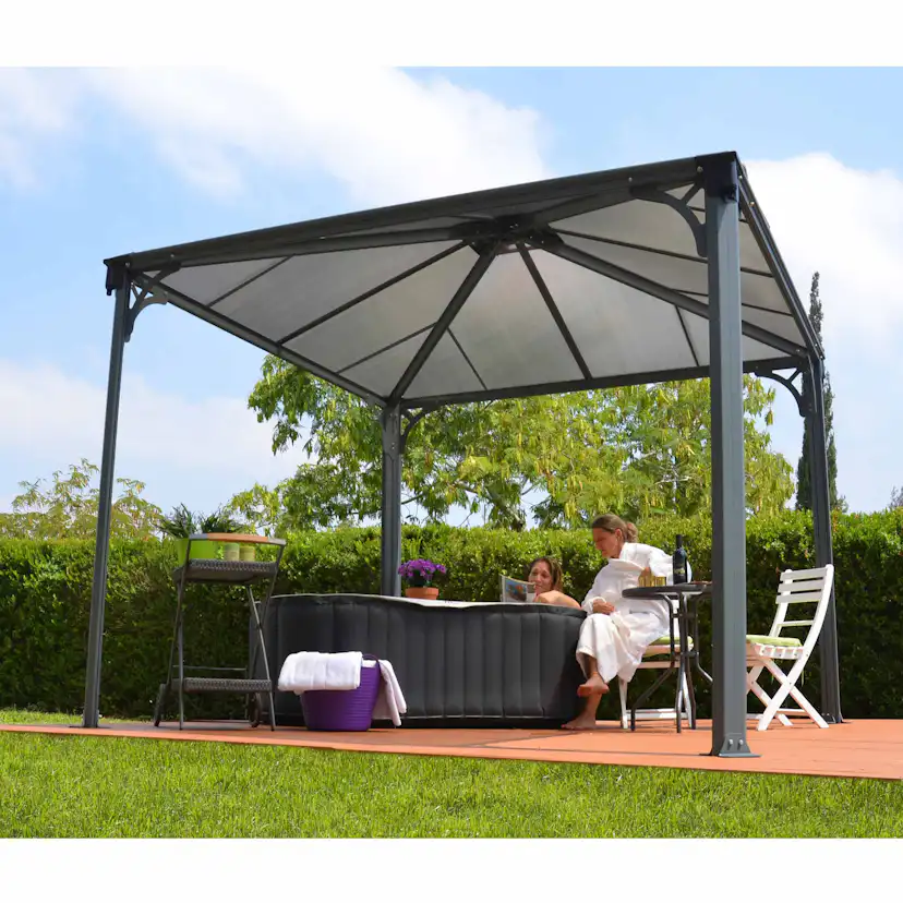 Pergola gop Palermo 3000 9 m² med Takventil