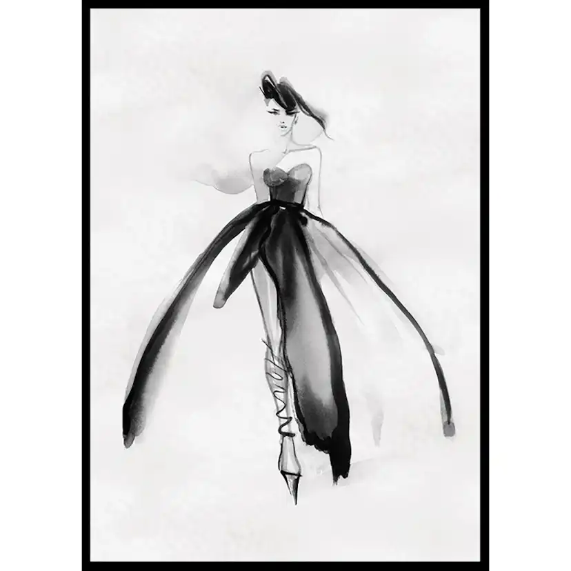 Poster Gallerix Watercolor Dress