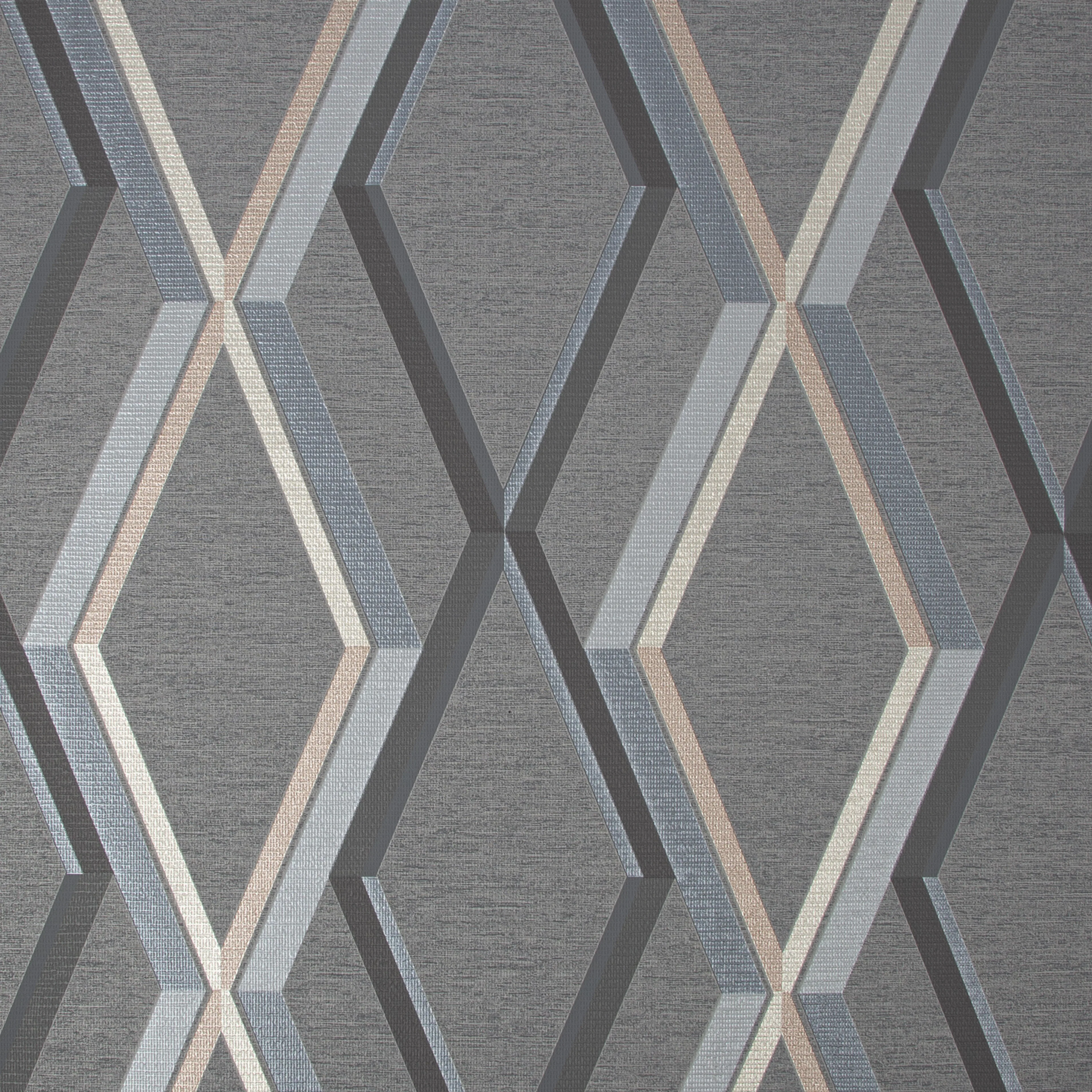 Tapet Superfresco Easy Prestige Geo Charcoal Svart