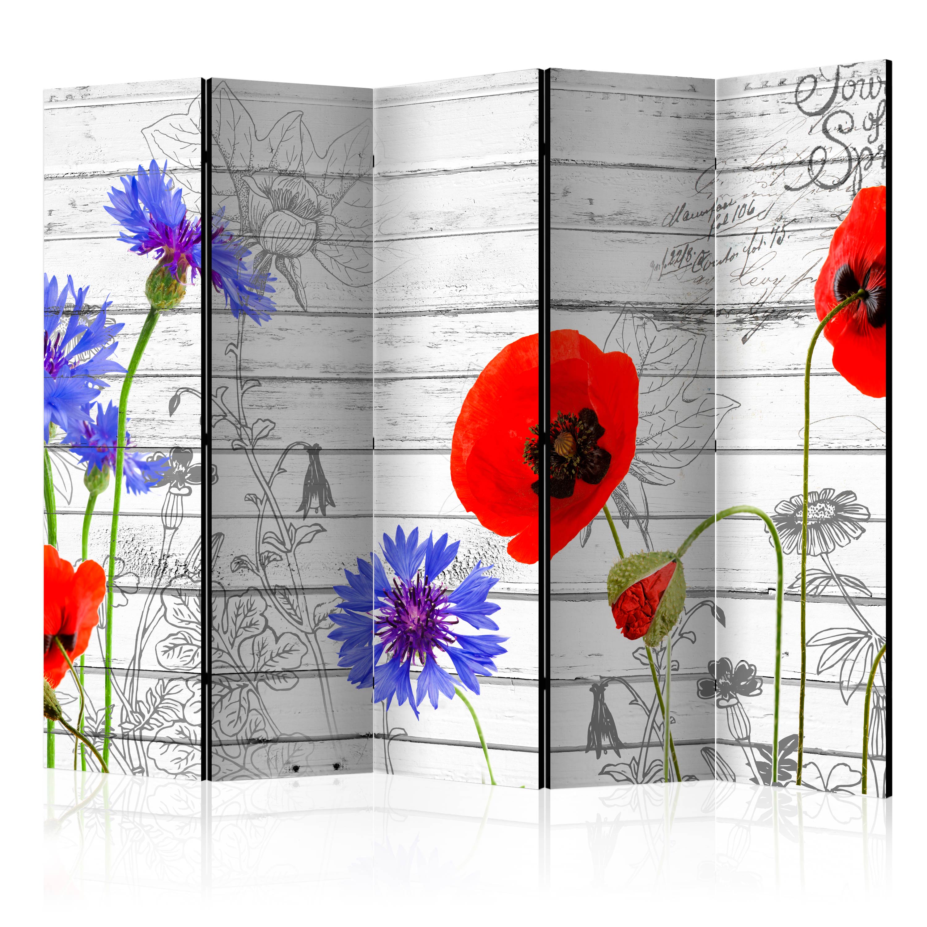 Rumsavdelare Arkiio Wildflowers II 225x172 cm
