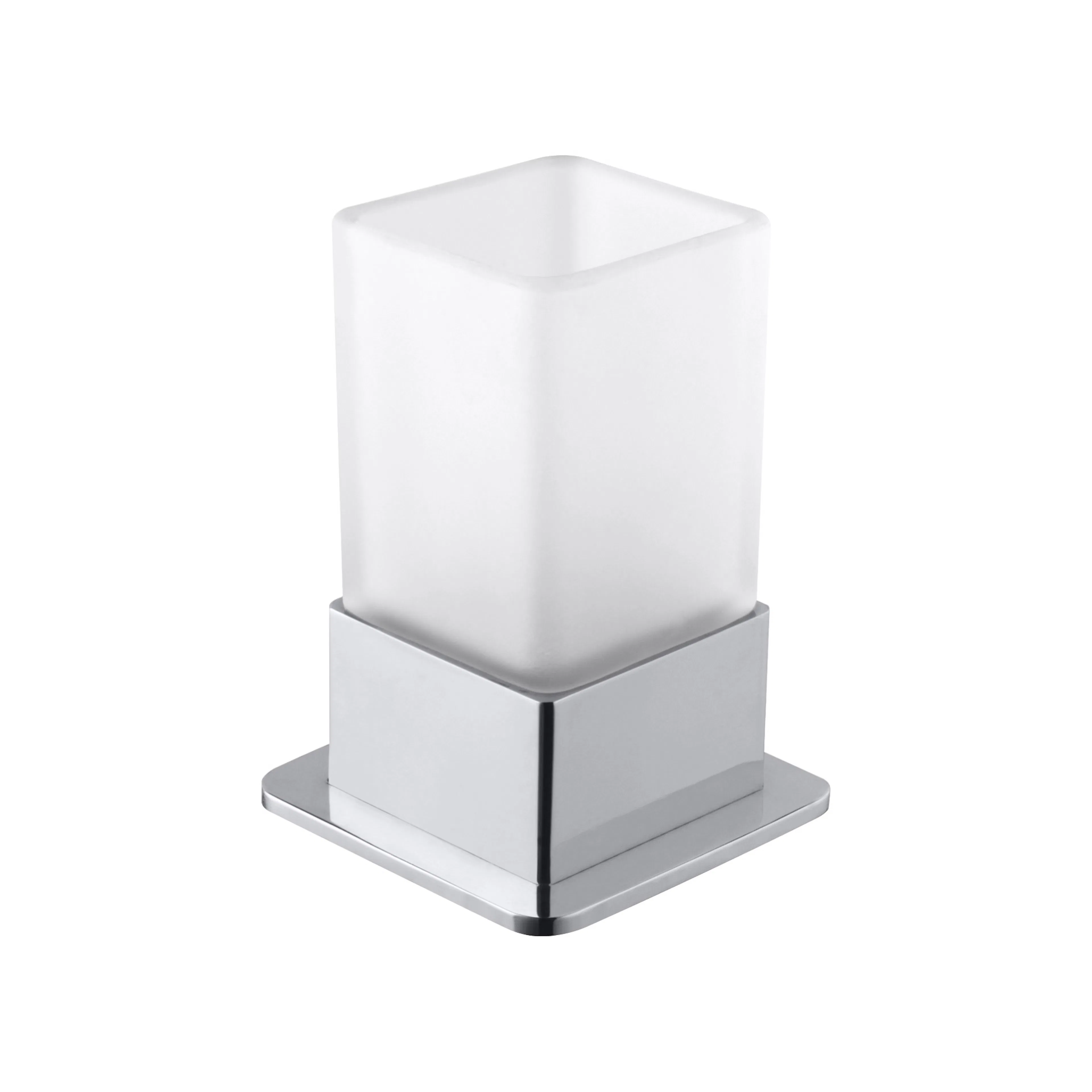 Tandborstglas Bemeta Fristående Krom/Glas