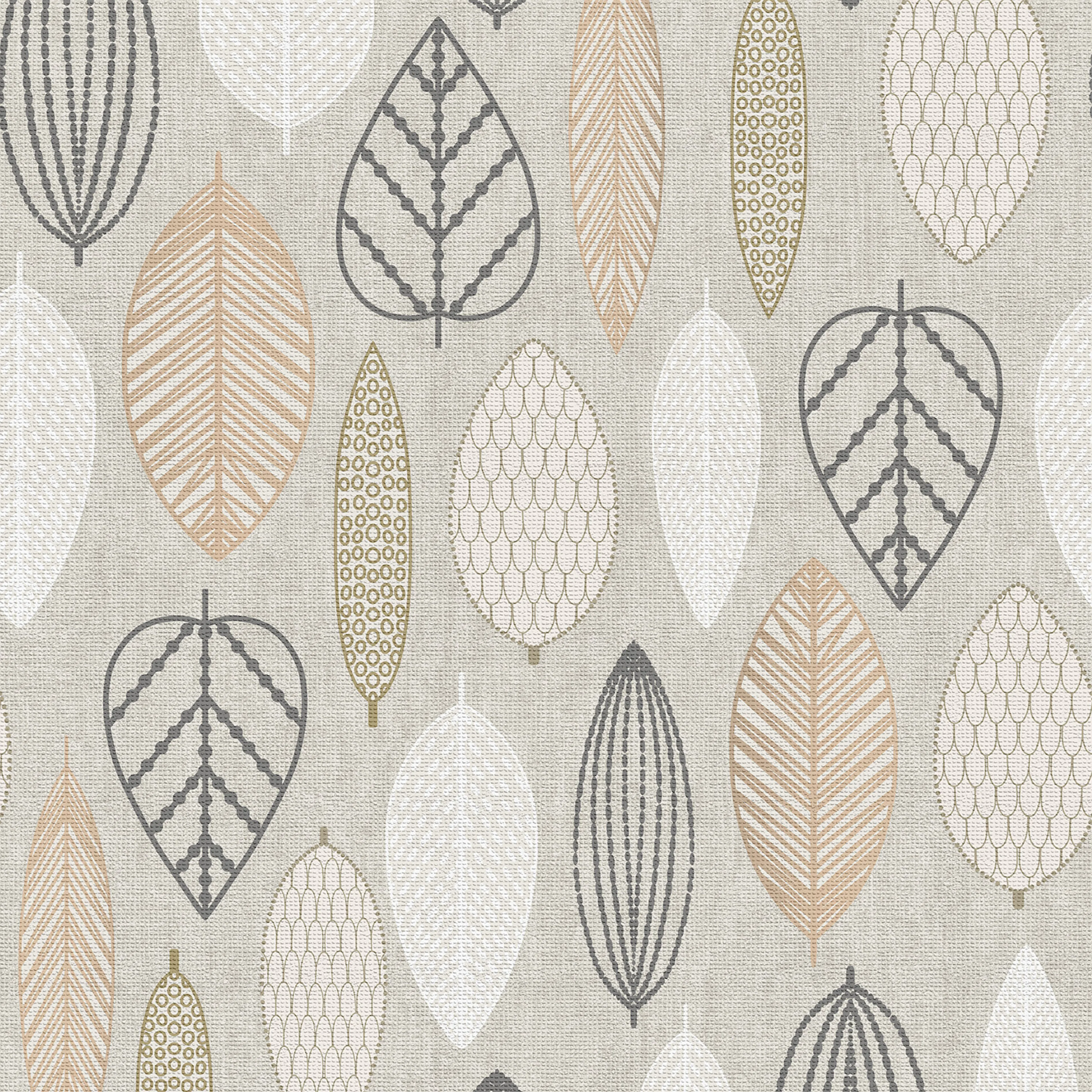 Tapet Superfresco Easy Scandi Blad Koppar