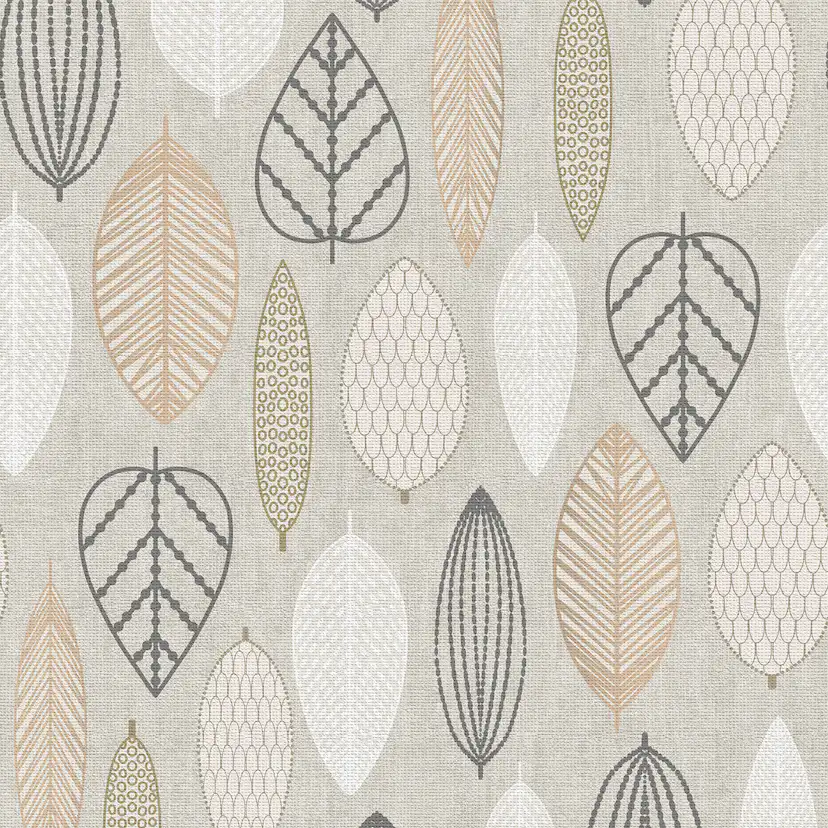Tapet Superfresco Easy Scandi Blad Koppar