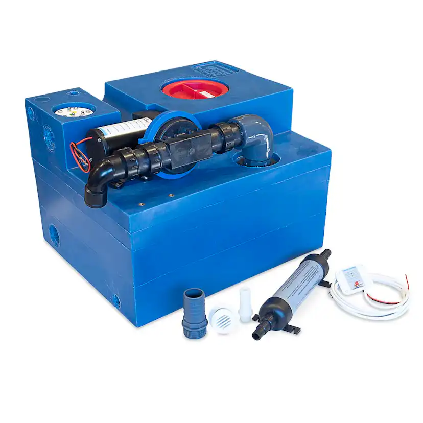 Svartvattentank Albin Group Marine 47L CPL Diaphragm 12V