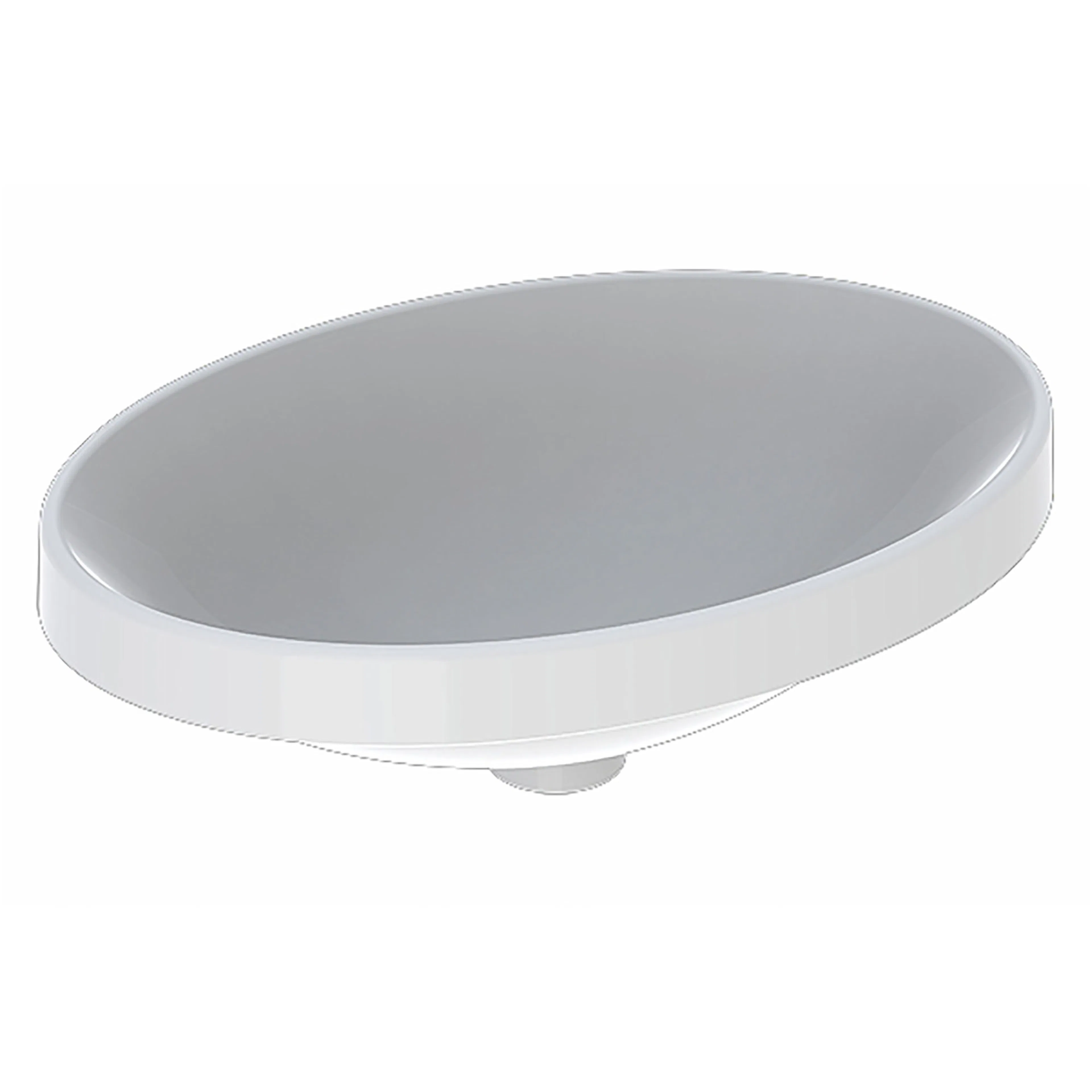 Tvättställ Geberit Variform 550 mm Infälld Ovalt, KT KeraTect, Utan Bräddavlopp