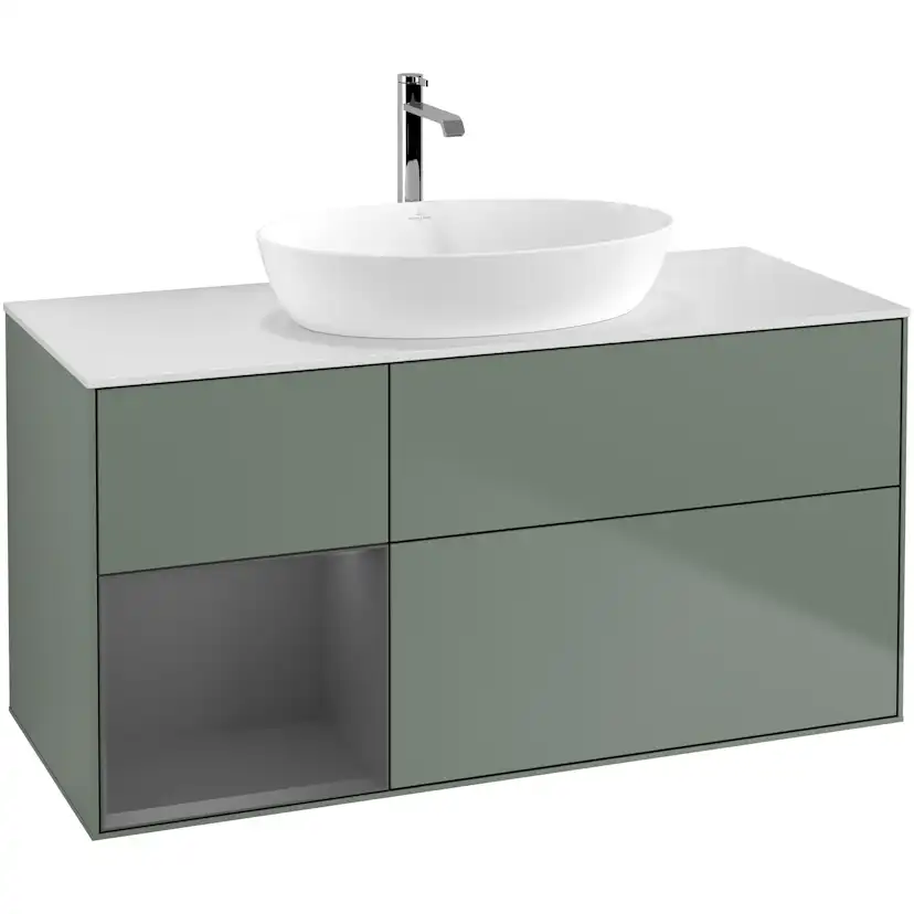 Tvättställsskåp Villeroy & Boch Finion med 3 Lådor Hylla och Bänkskiva för Fristående Tvättställ från Artis & Collaro