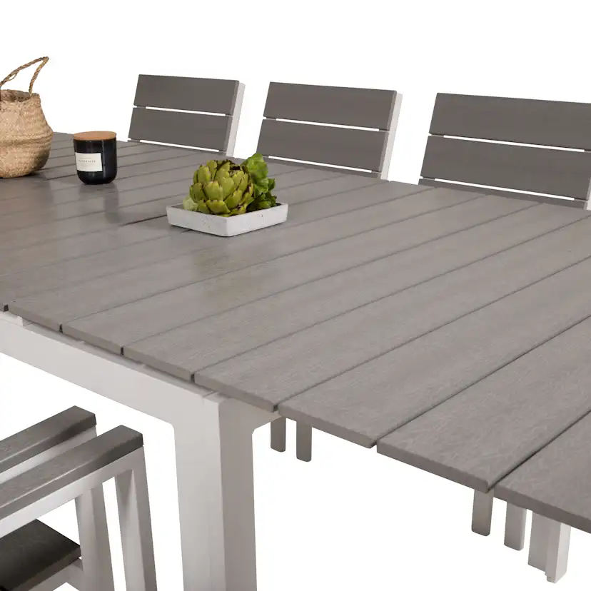 Matgrupp Venture Home Levels Förlängningsbar Matgrupp Utomhus 160cm med 8 Matstolar
