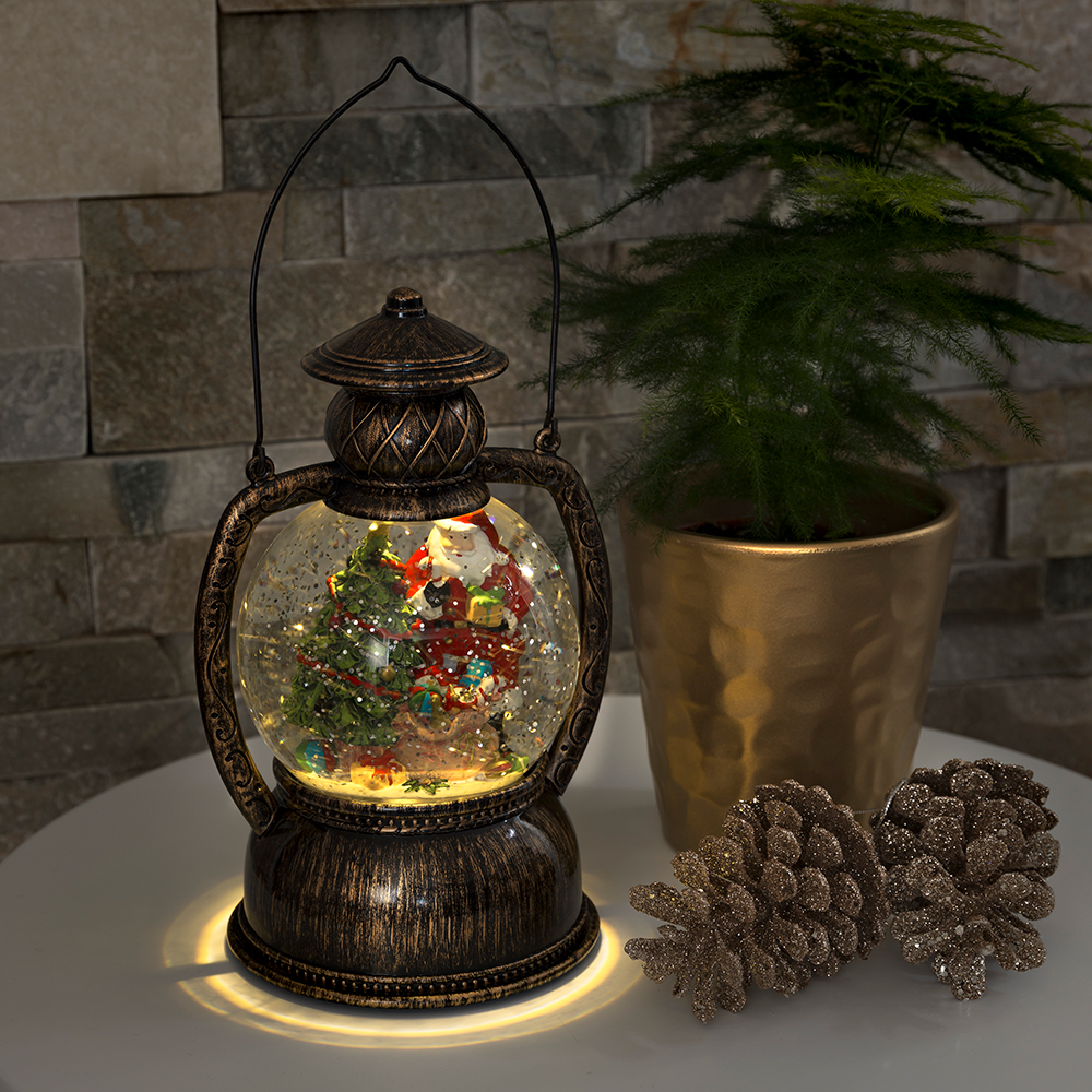 Juldekoration Lykta Gnosjö Konstsmide Vattenfylld Tomte