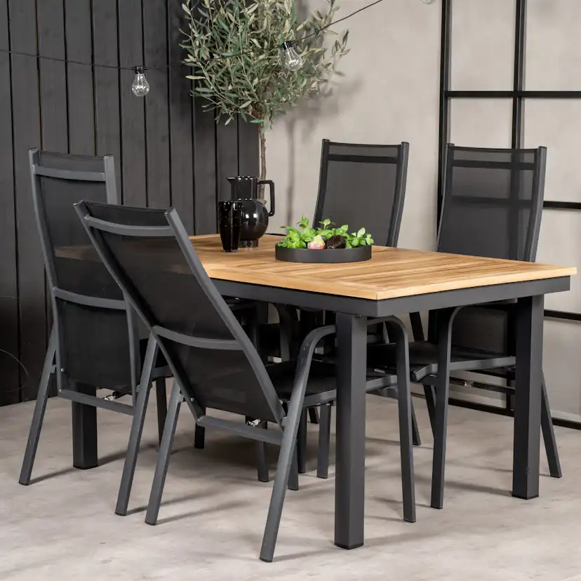 Matgrupp Venture Home Perla 160/240 med 4 Copacabana Stolar