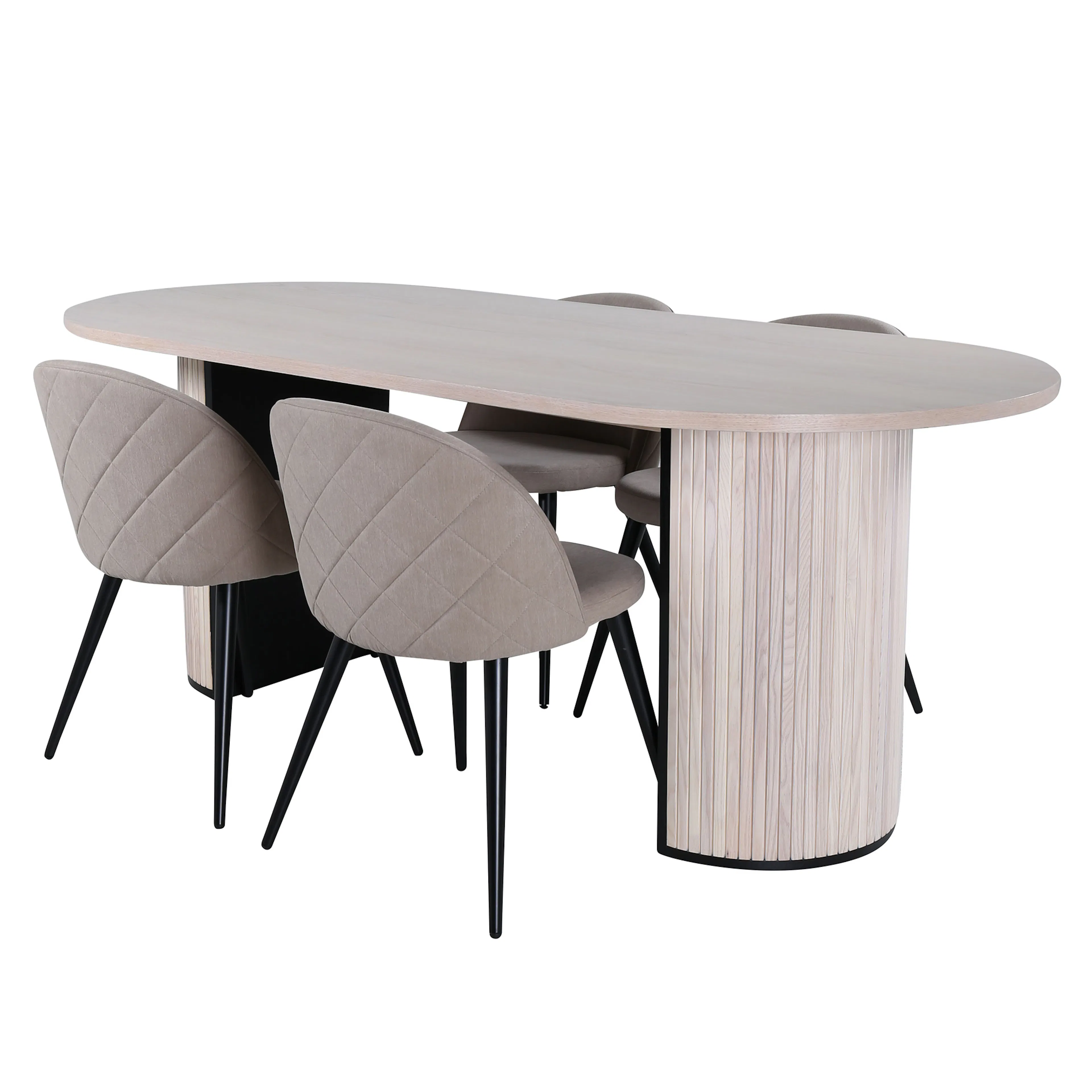 Matgrupp Venture Home Bianca med 4 Valentina Stitcthes Stolar Polyester