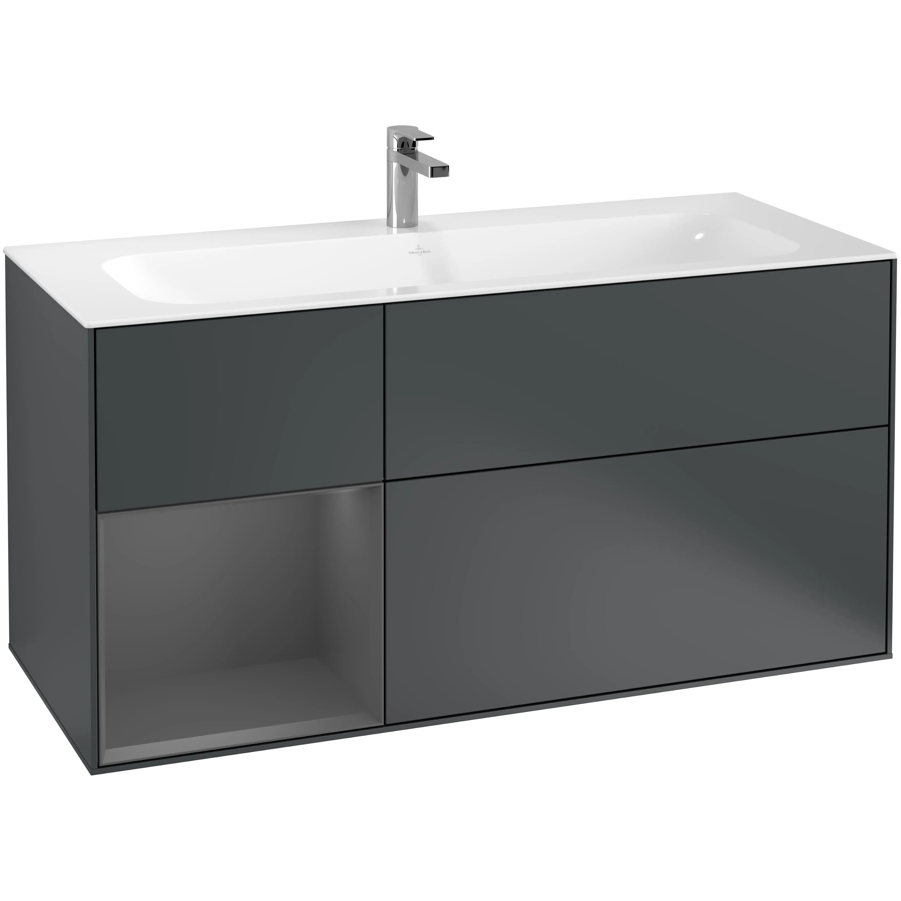 Tvättställsskåp Villeroy & Boch Finion med 3 Lådor och Hylla för Inbyggt Tvättställ