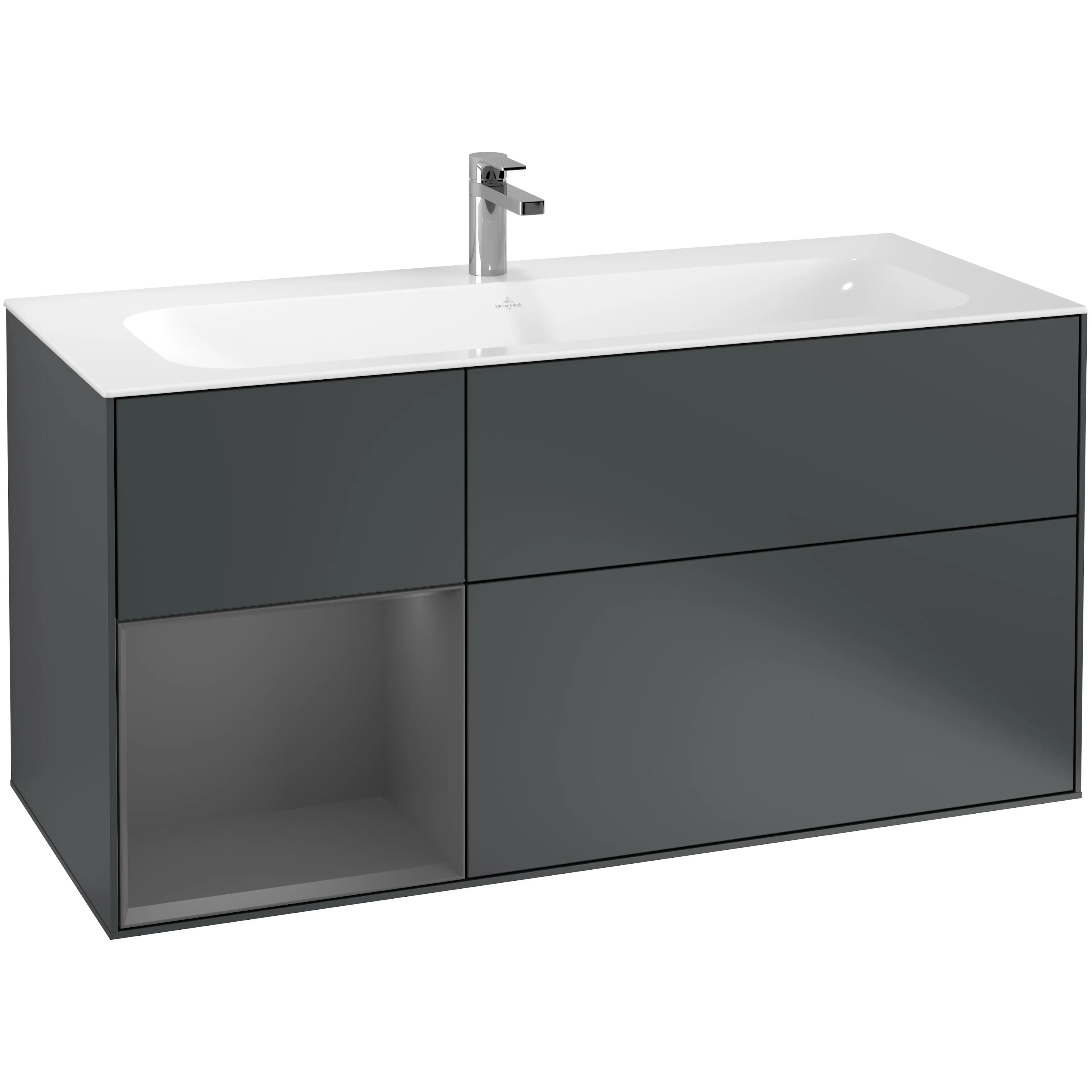 Tvättställsskåp Villeroy & Boch Finion med 3 Lådor och Hylla för Inbyggt Tvättställ