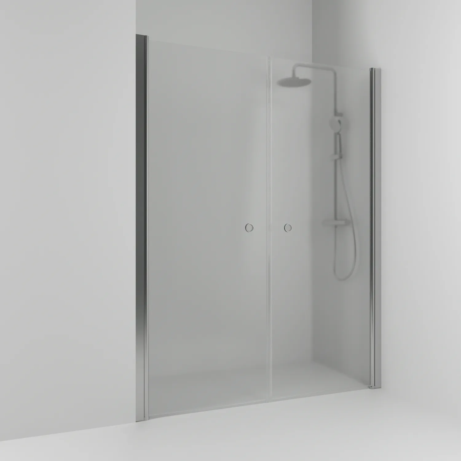 Dnisch Rak Skoga HG Ma/Fr 118 B: 1180 mm, H: 1980 mm, Profil: Alu matt, Frostglas
