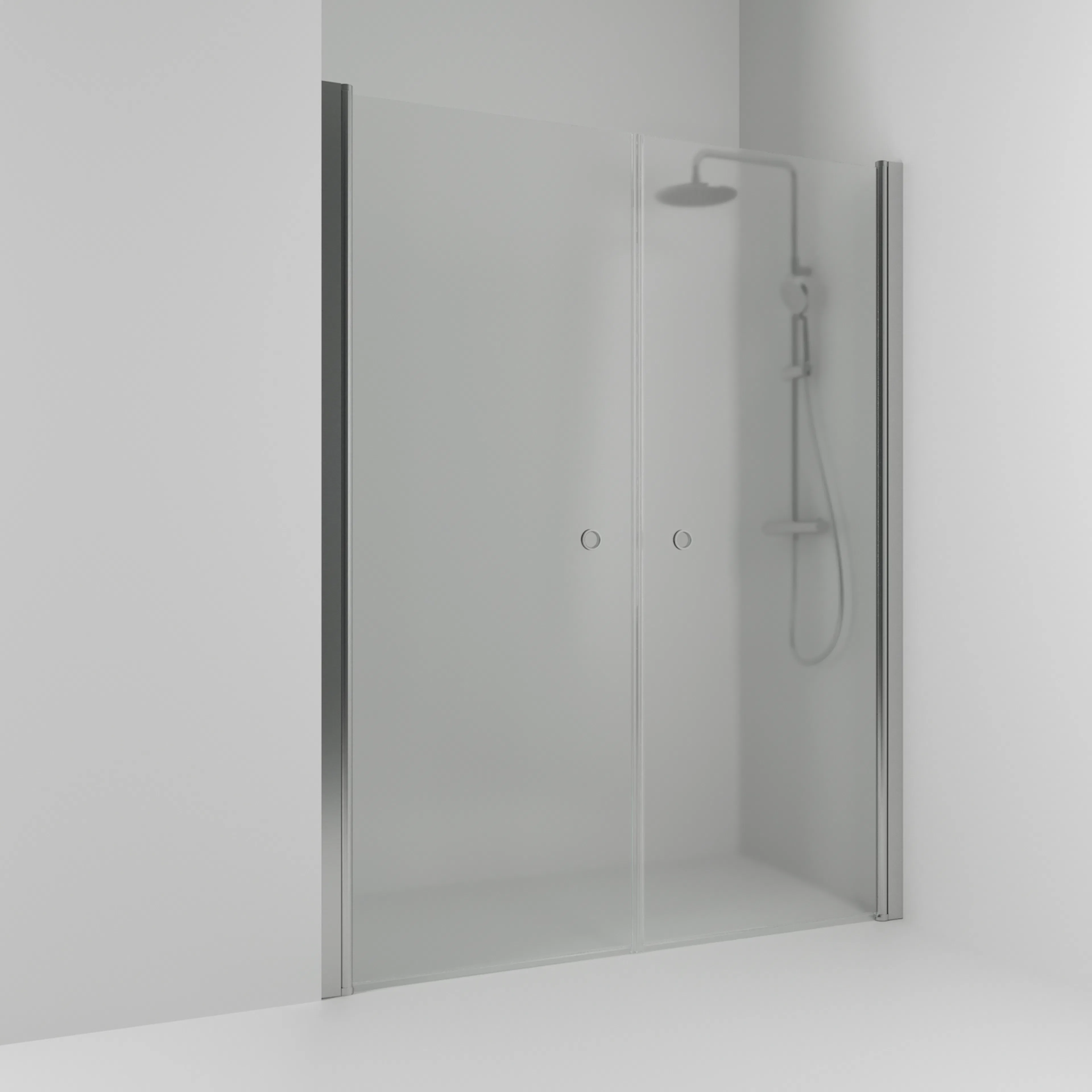 Dnisch Rak Skoga HG Ma/Fr 118 B: 1180 mm, H: 1980 mm, Profil: Alu matt, Frostglas