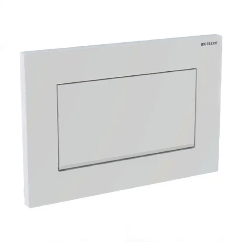 Spolknapp Geberit Sigma 30 vit/blankkrom enkelspolning Enkelspolning, Vit/Blank Krom