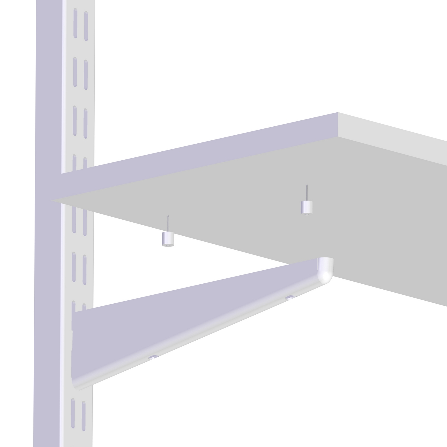 Hyllstift Lundbergs Wide 10-Pack Vit