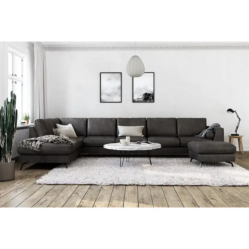 U-soffa Scandinavian Choice Ocean Lyx Läder