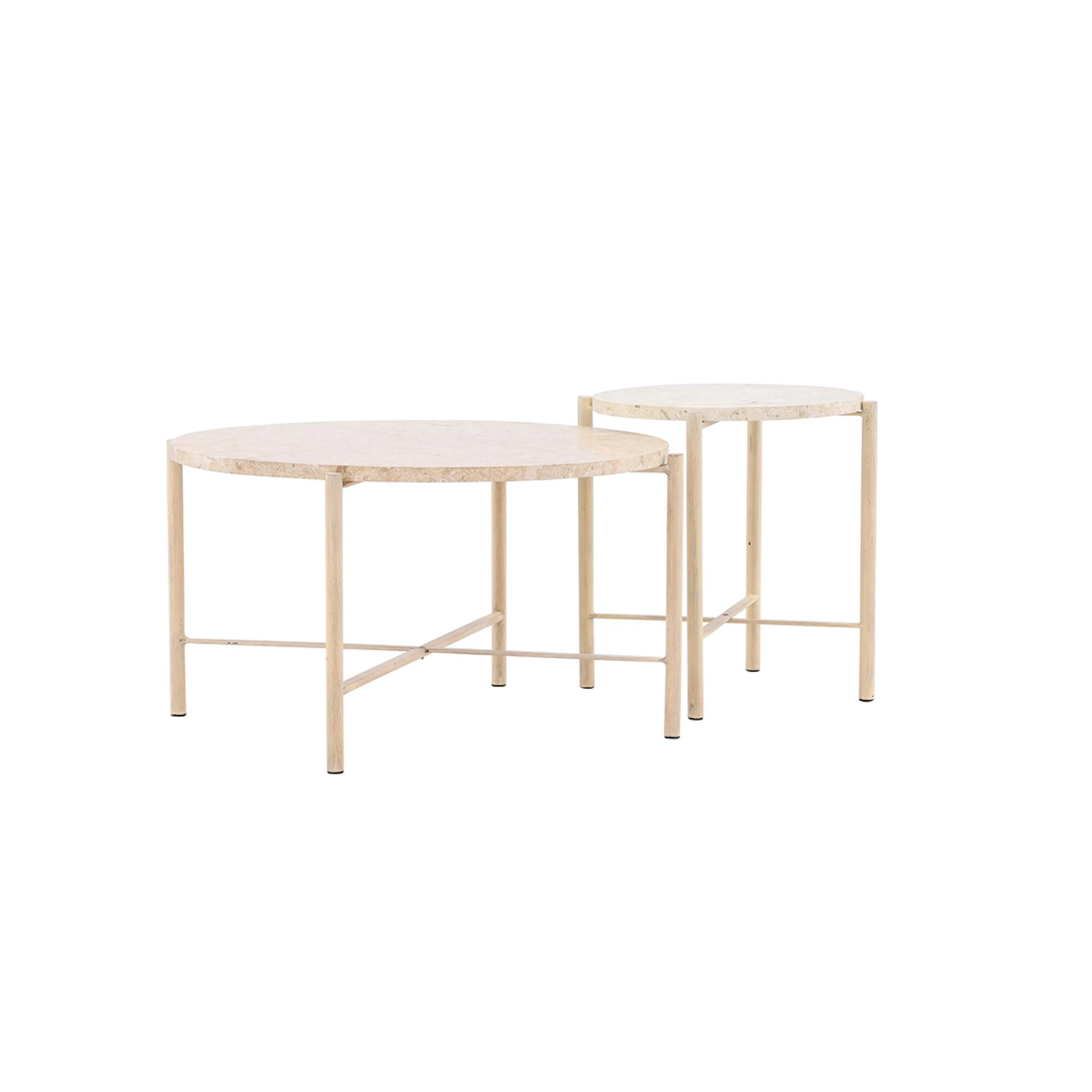 Soffbord Vind Sandhamn Ø70 cm & Ø40 cm