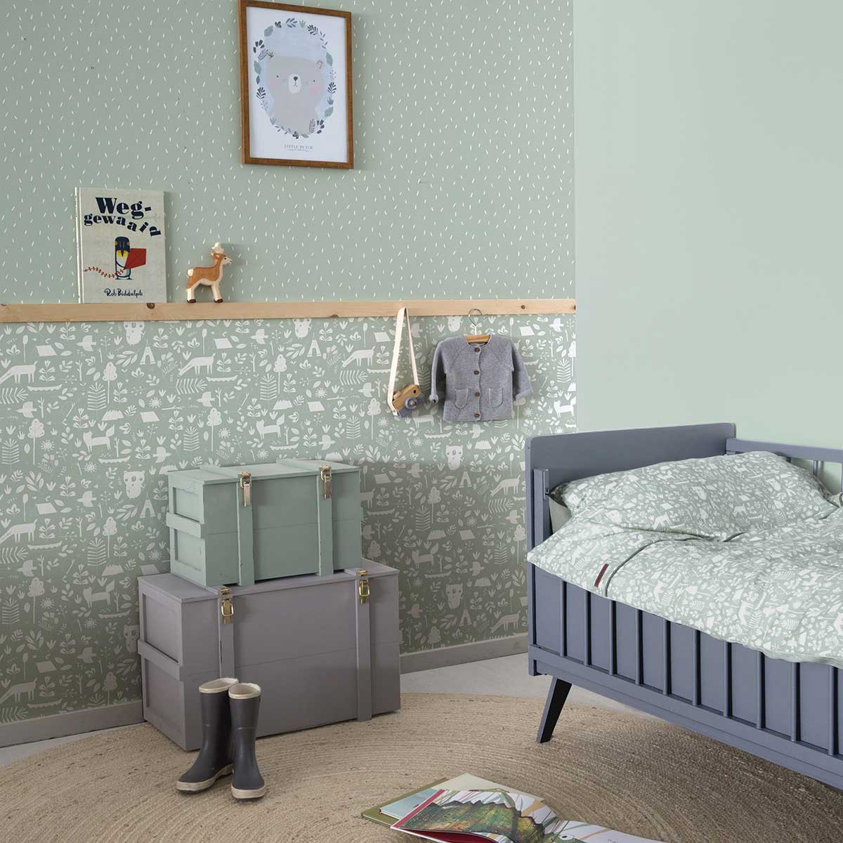 Barntapet Little Dutch Sprinkles Mint 8671